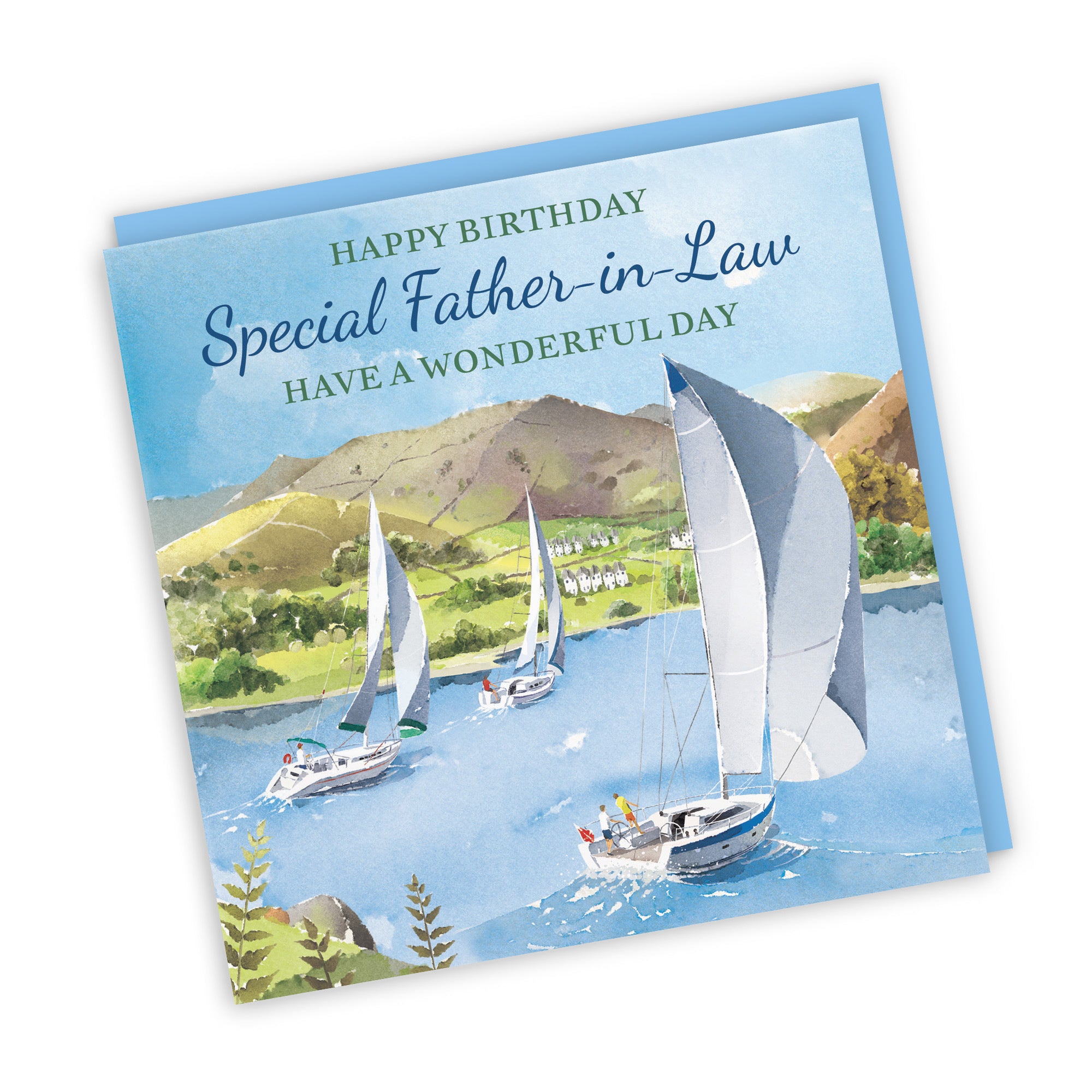 Father-in-Law Birthday Card Sailing Boats Milo's Gallery - Default Title (RT07285)