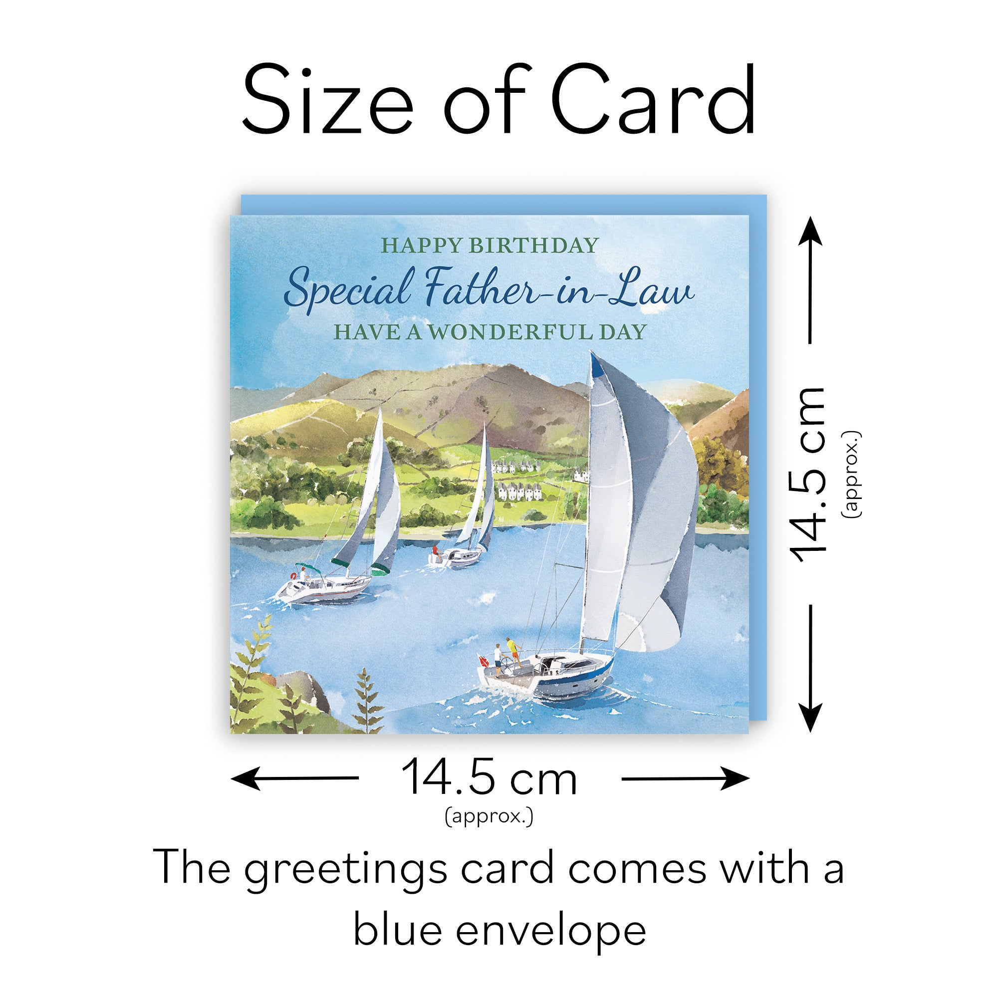 Father-in-Law Birthday Card Sailing Boats Milo's Gallery - Default Title (RT07285)