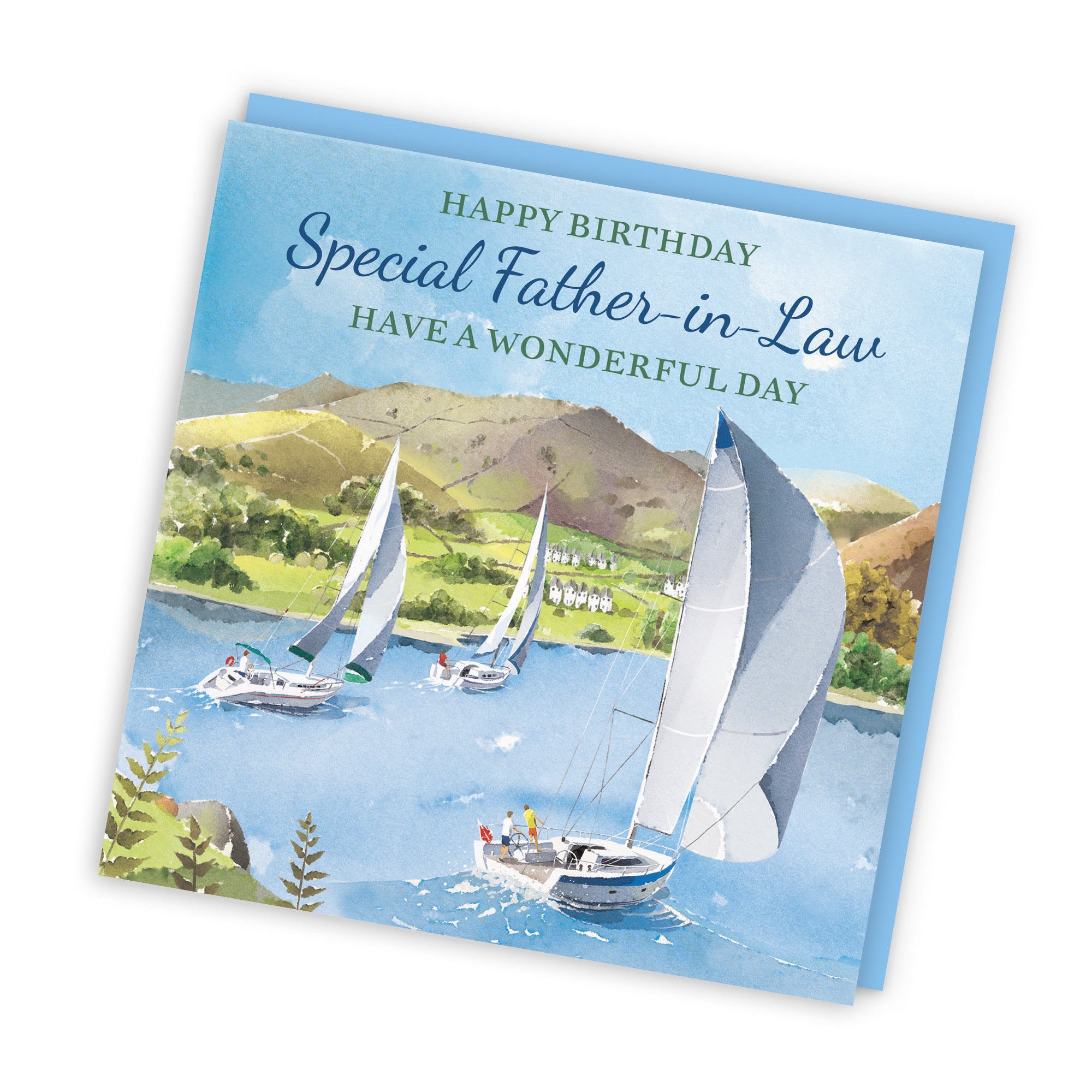 Father-in-Law Birthday Card Sailing Boats Milo's Gallery - Default Title (RT07285)