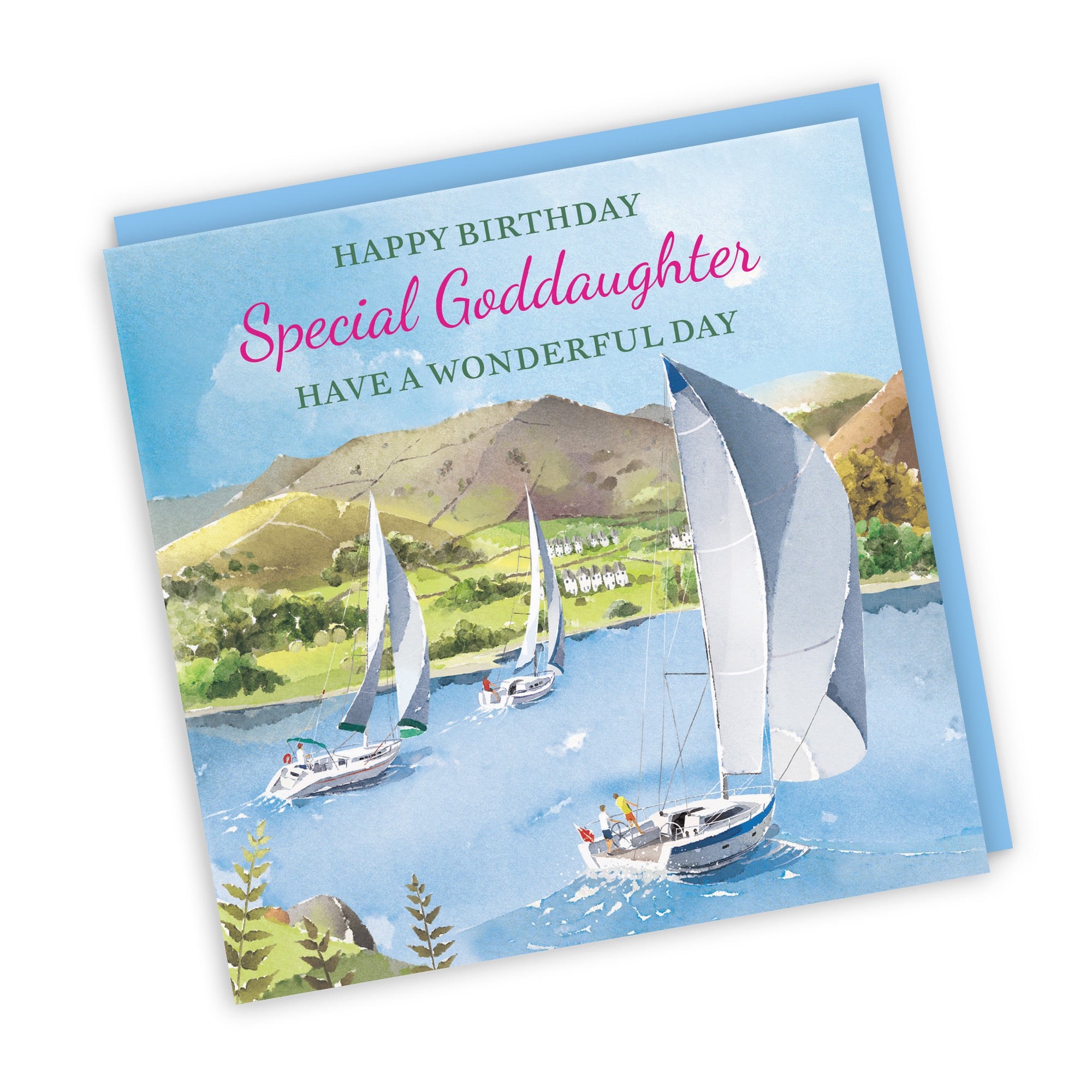 Goddaughter Birthday Card Sailing Boats Milo's Gallery - Default Title (RT07288)