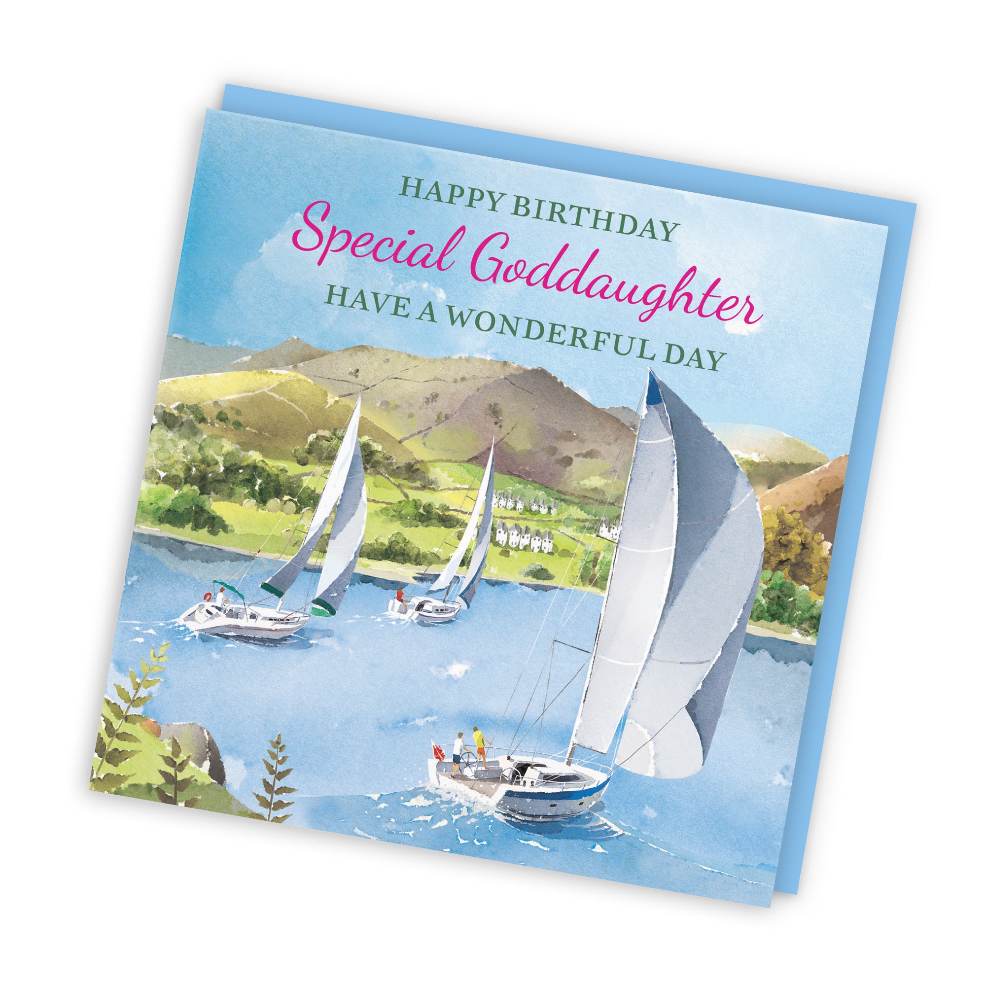 Goddaughter Birthday Card Sailing Boats Milo's Gallery - Default Title (RT07288)