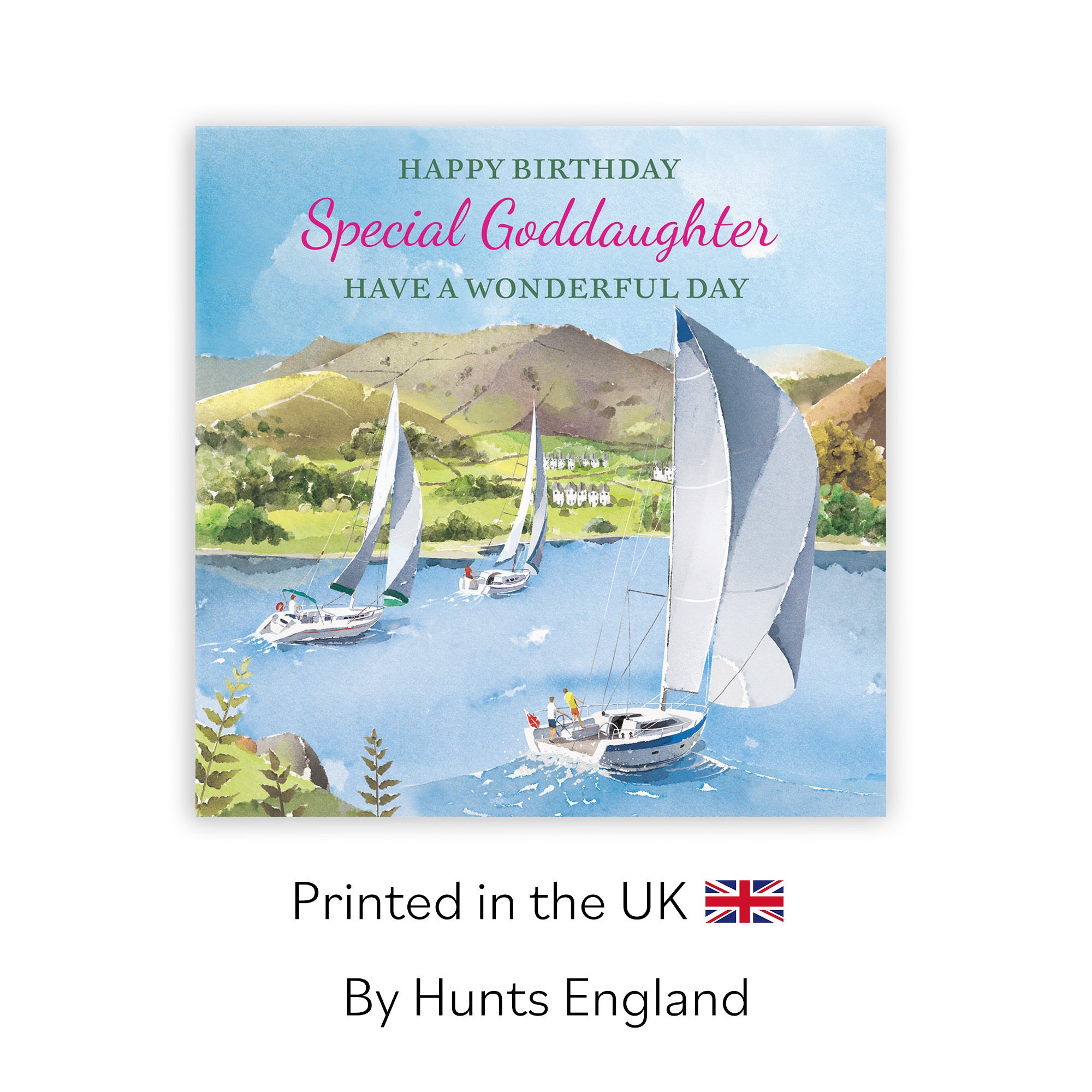 Goddaughter Birthday Card Sailing Boats Milo's Gallery - Default Title (RT07288)