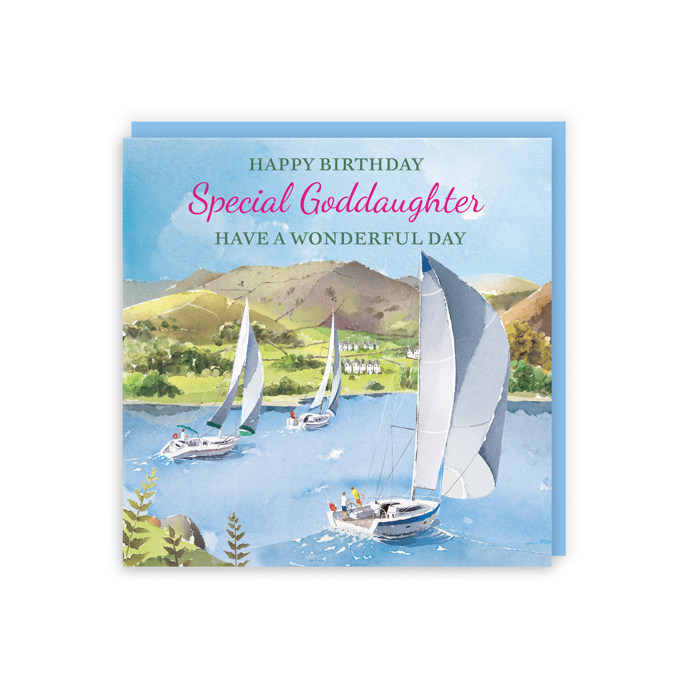 Goddaughter Birthday Card Sailing Boats Milo's Gallery - Default Title (RT07288)