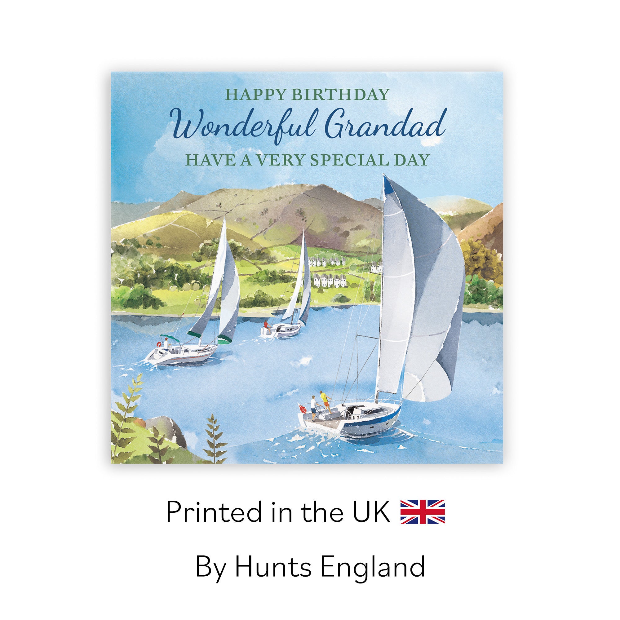 Grandad Birthday Card Sailing Boats Milo's Gallery - Default Title (RT07291)