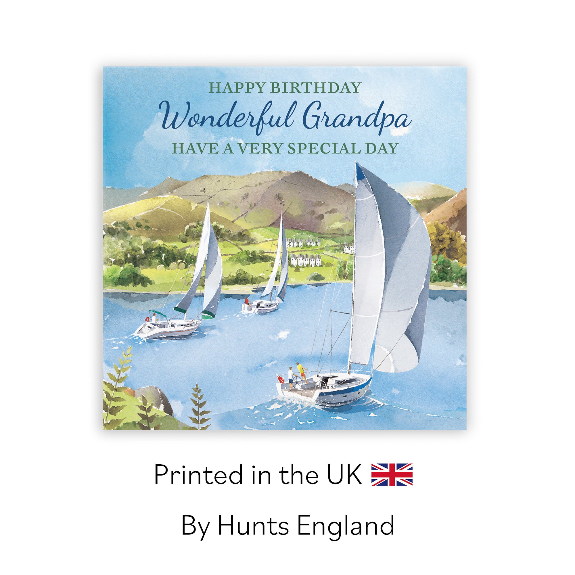 Grandpa Birthday Card Sailing Boats Milo's Gallery - Default Title (RT07292)