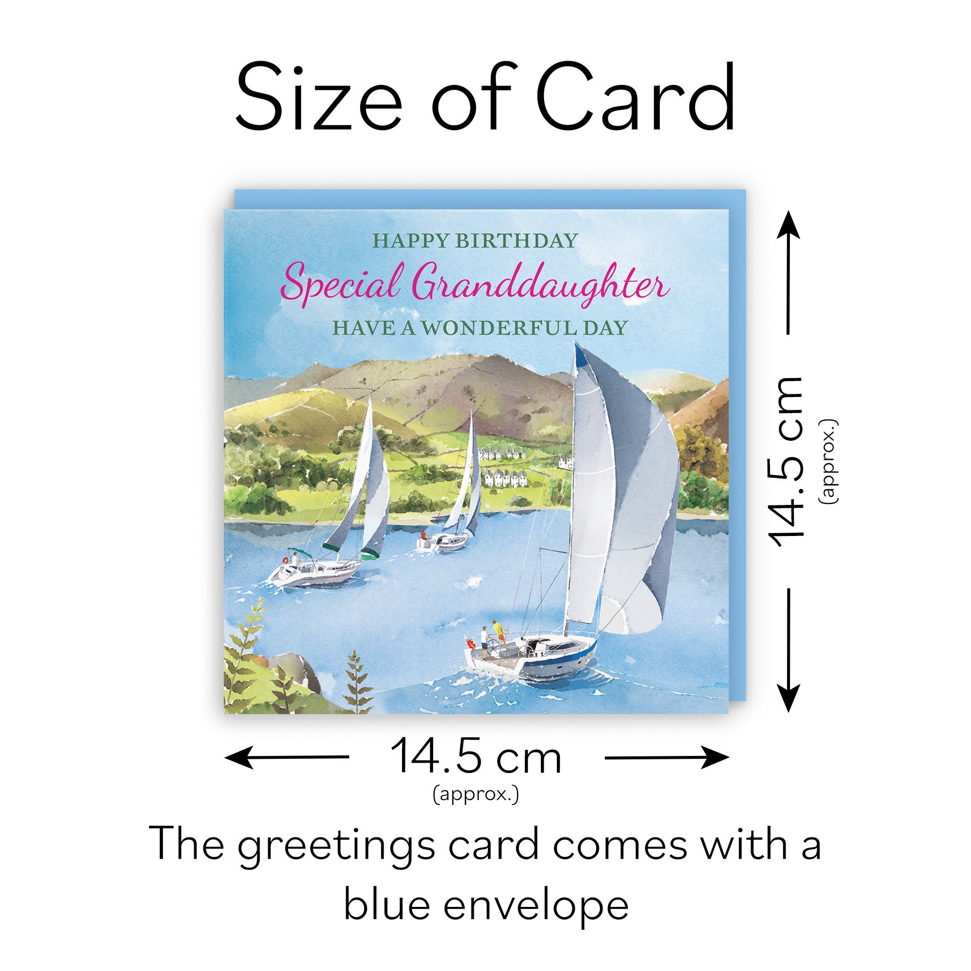 Granddaughter Birthday Card Sailing Boats Milo's Gallery - Default Title (RT07293)