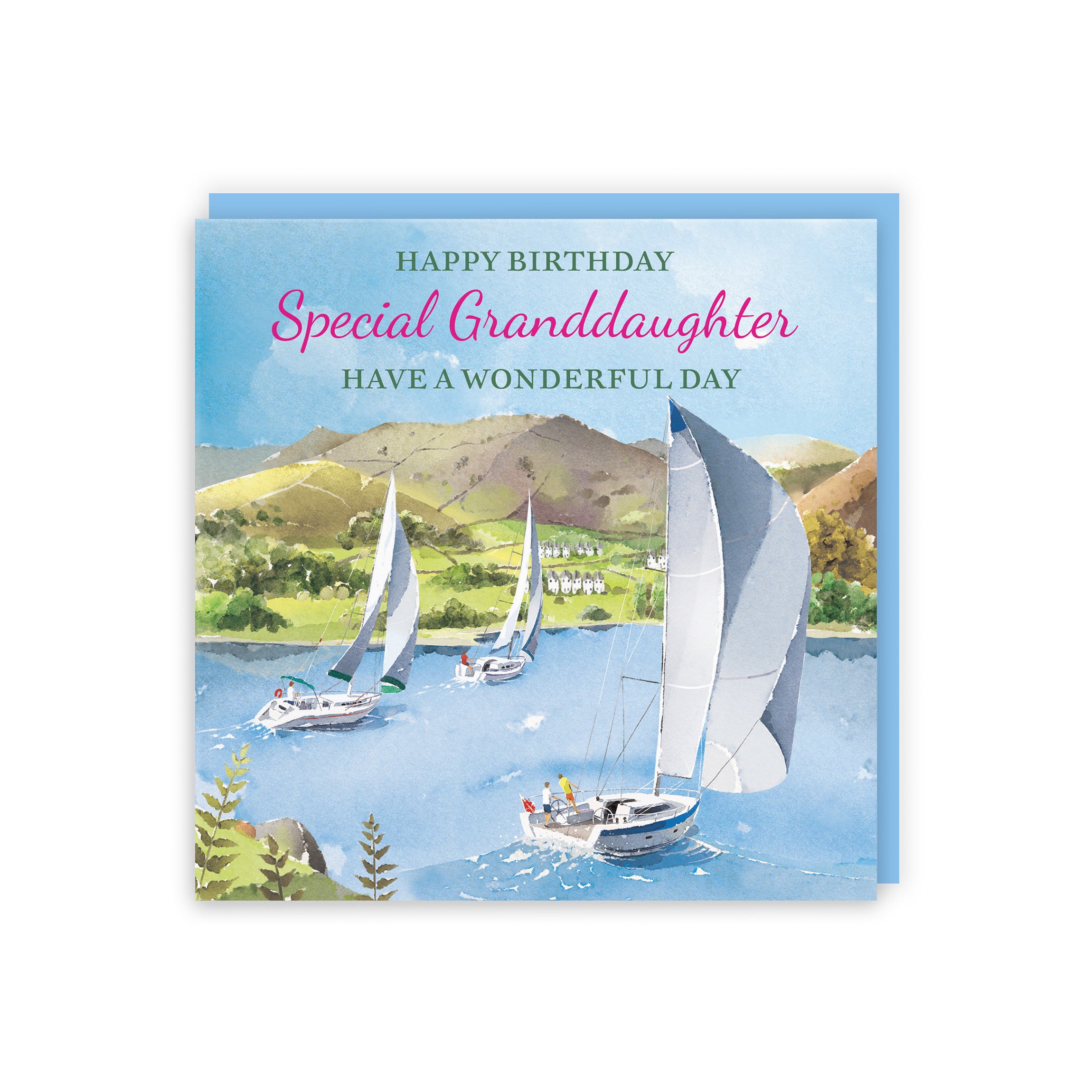 Granddaughter Birthday Card Sailing Boats Milo's Gallery - Default Title (RT07293)