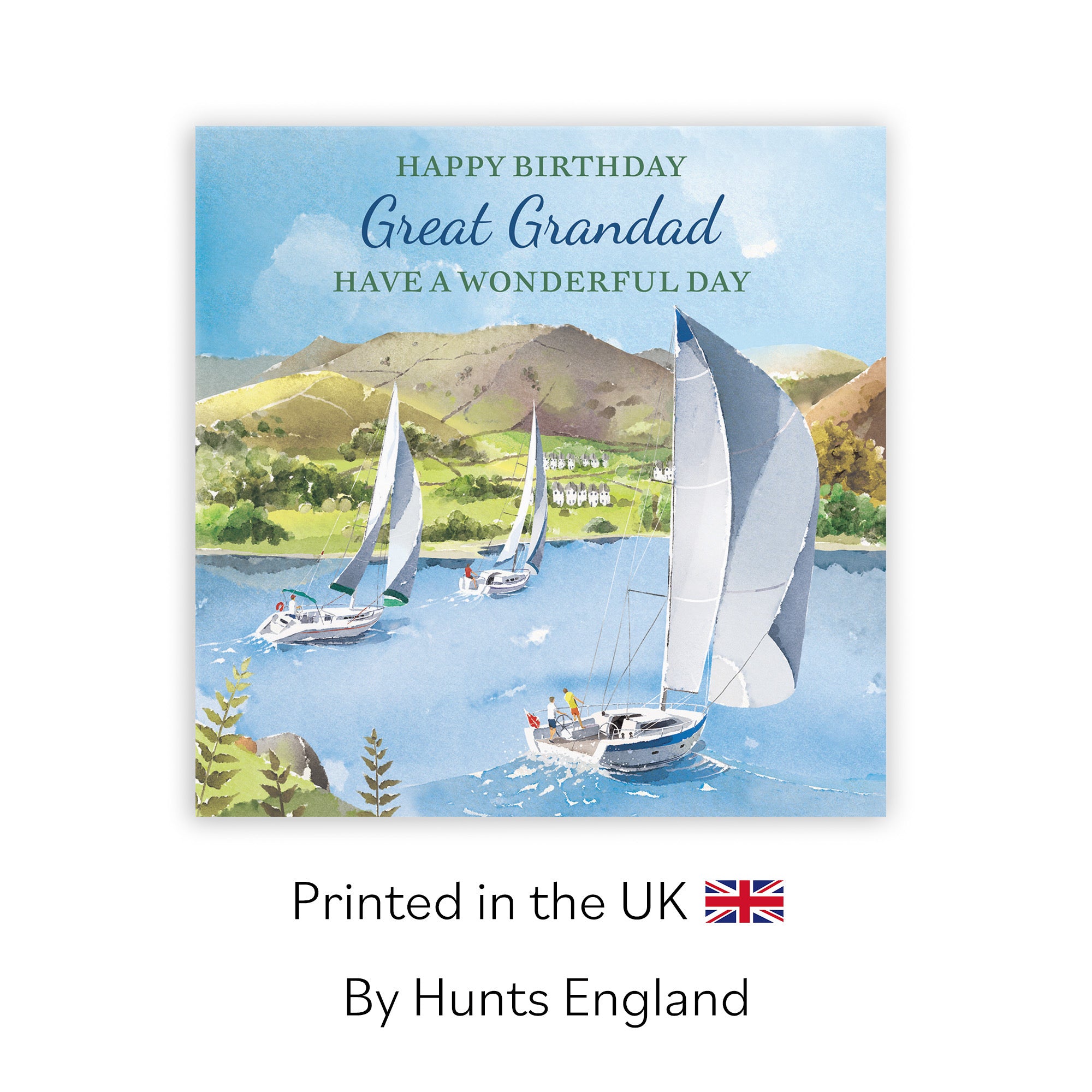 Great Grandad Birthday Card Sailing Boats Milo's Gallery - Default Title (RT07296)