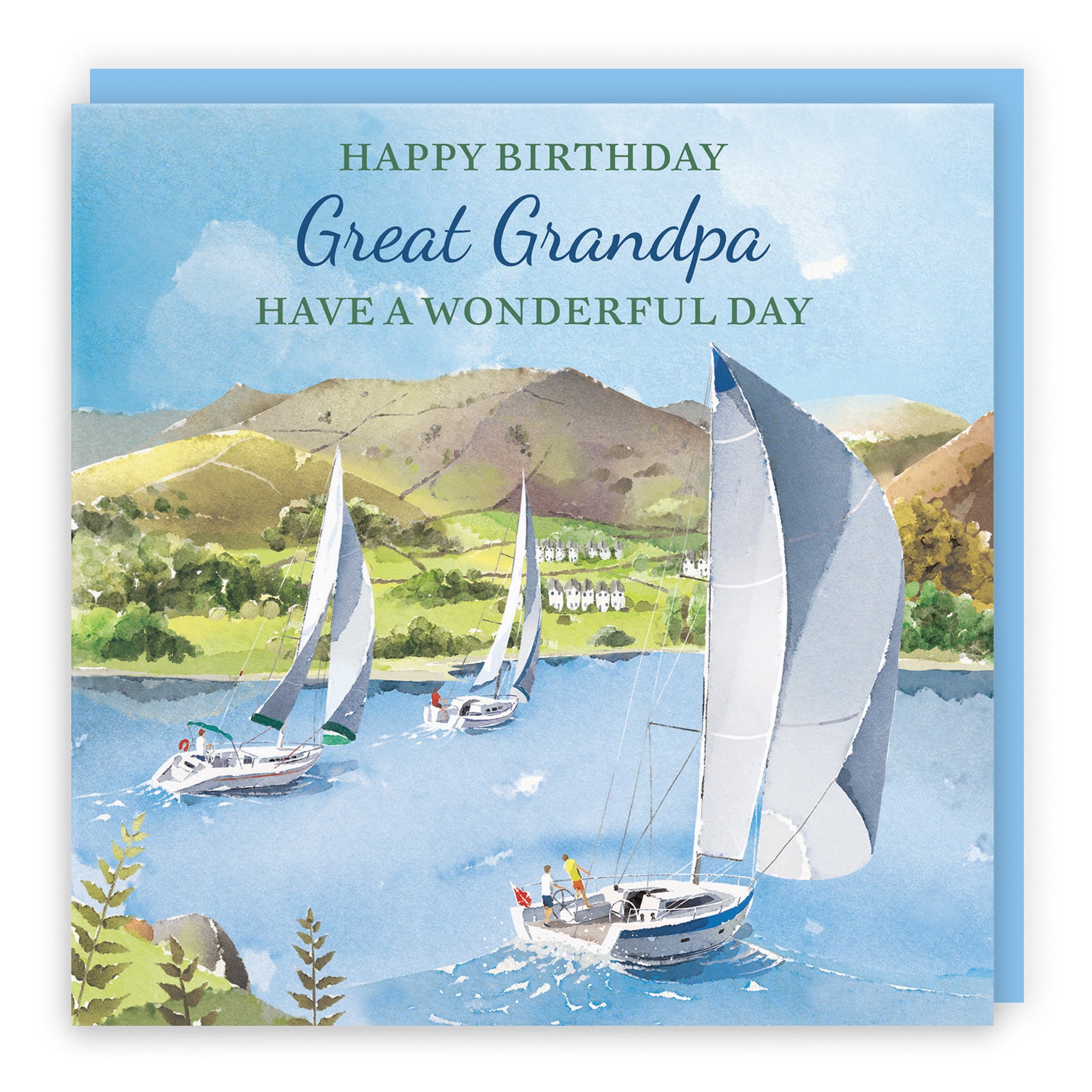 Great Grandpa Birthday Card Sailing Boats Milo's Gallery - Default Title (RT07297)