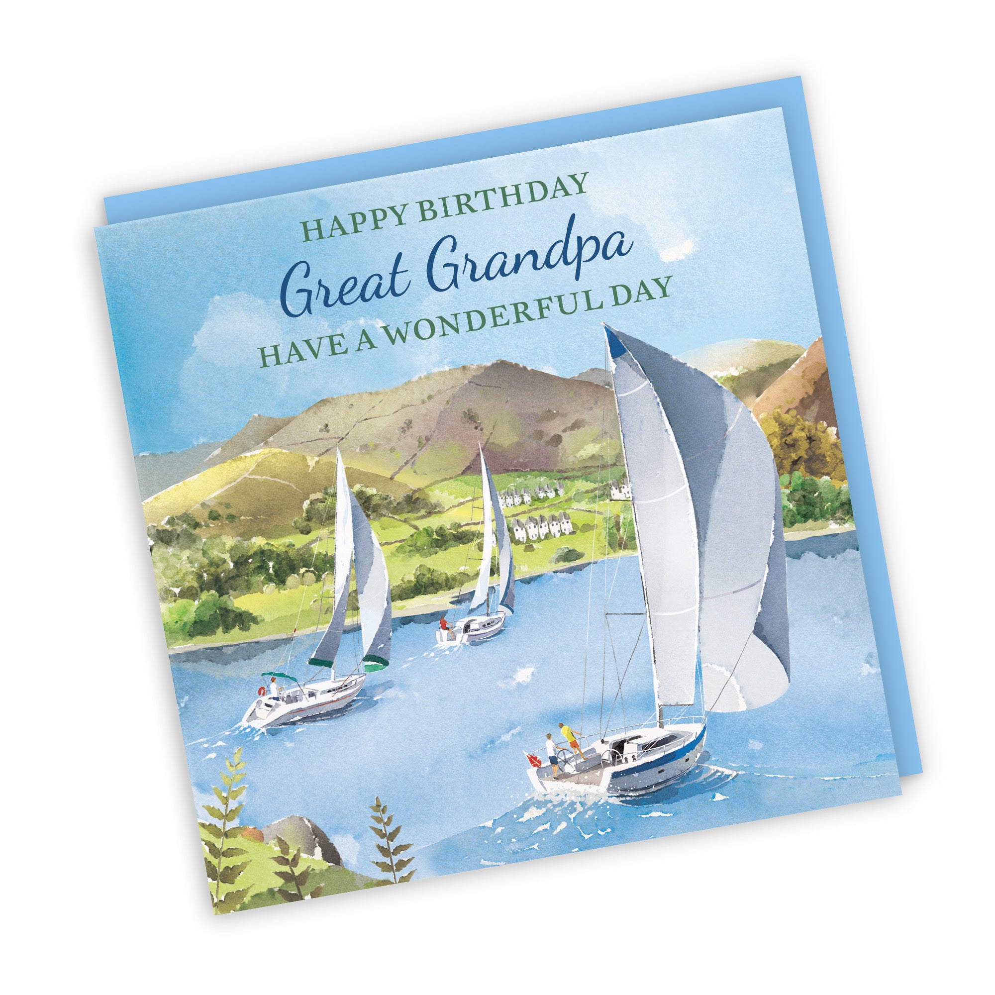 Great Grandpa Birthday Card Sailing Boats Milo's Gallery - Default Title (RT07297)