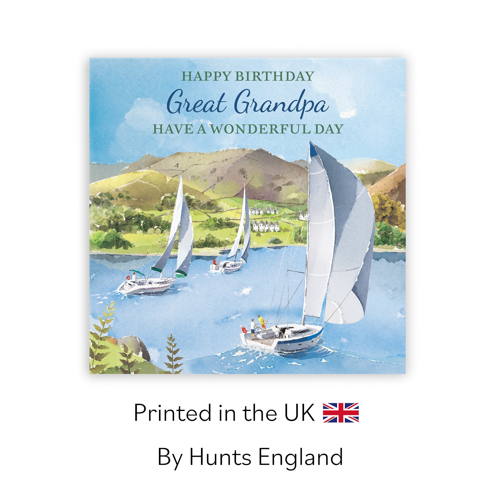 Great Grandpa Birthday Card Sailing Boats Milo's Gallery - Default Title (RT07297)