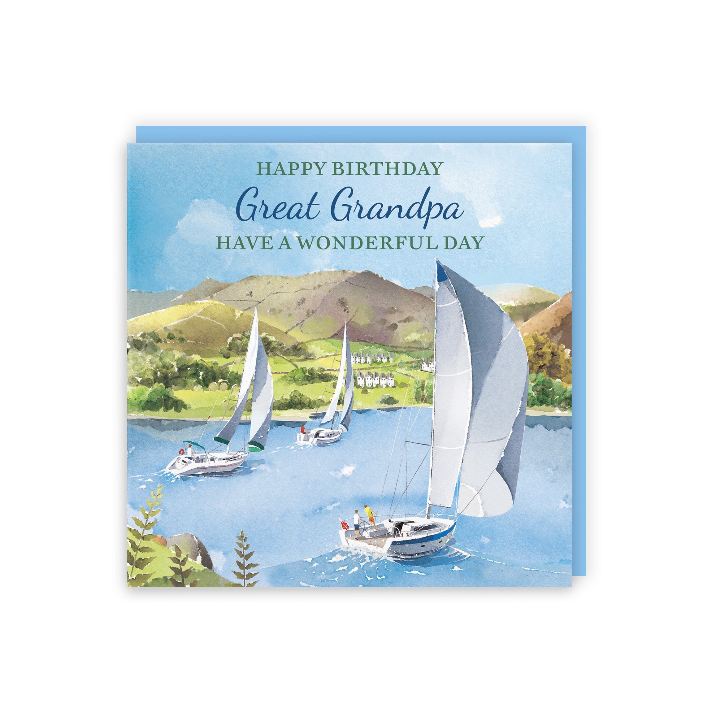 Great Grandpa Birthday Card Sailing Boats Milo's Gallery - Default Title (RT07297)