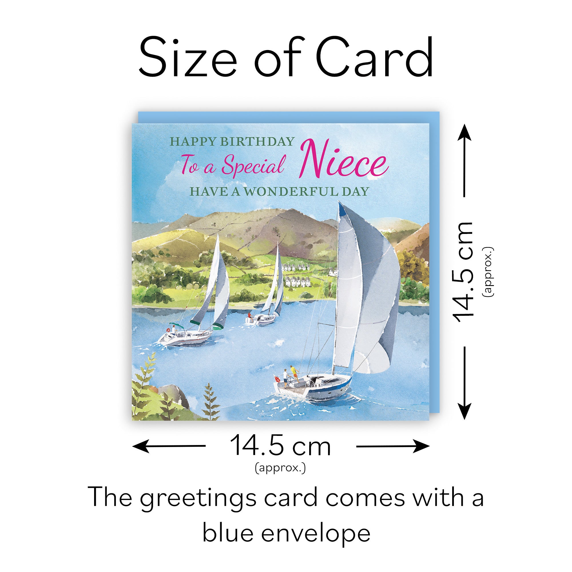 Niece Birthday Card Sailing Boats Milo's Gallery - Default Title (RT07303)