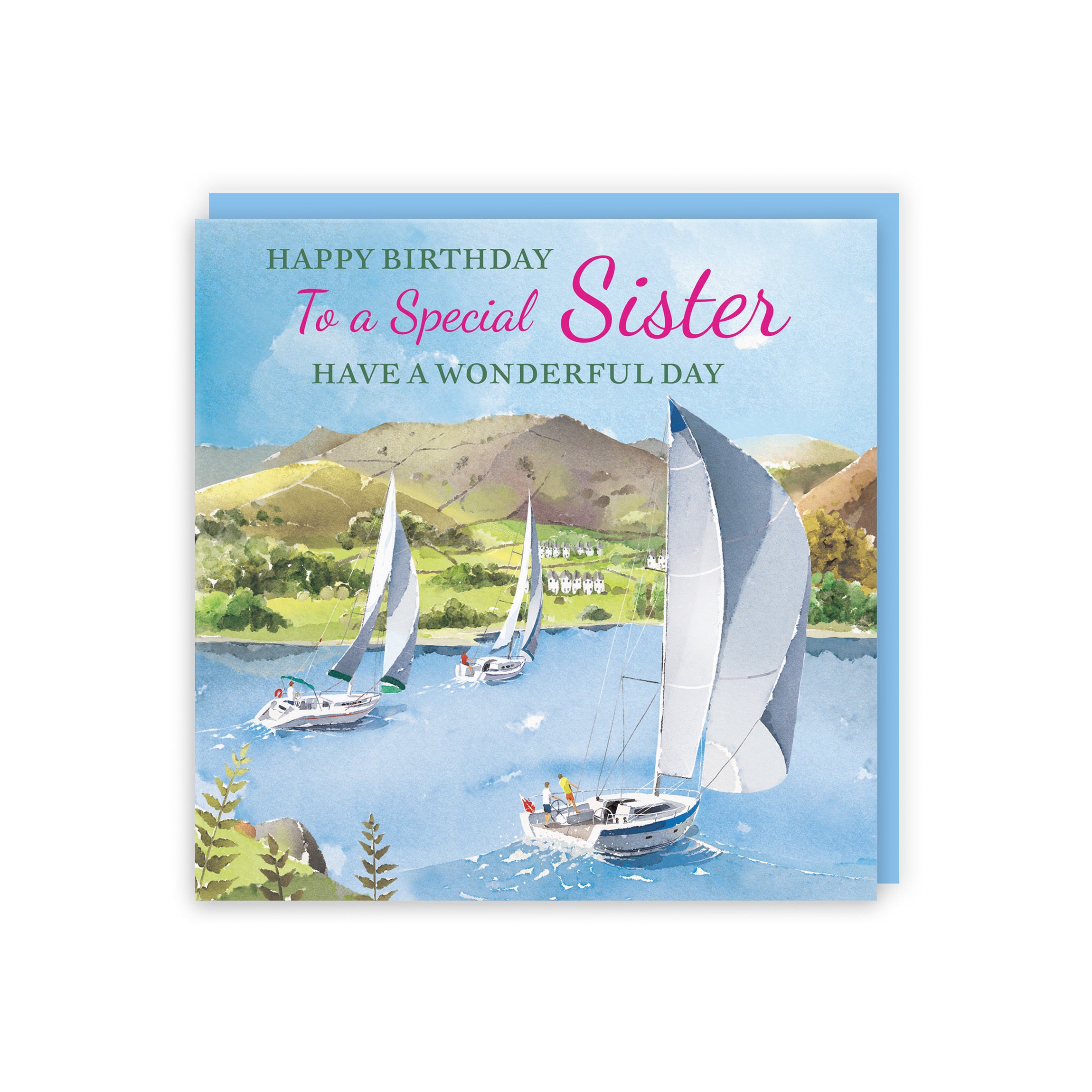 Sister Birthday Card Sailing Boats Milo's Gallery - Default Title (RT07305)