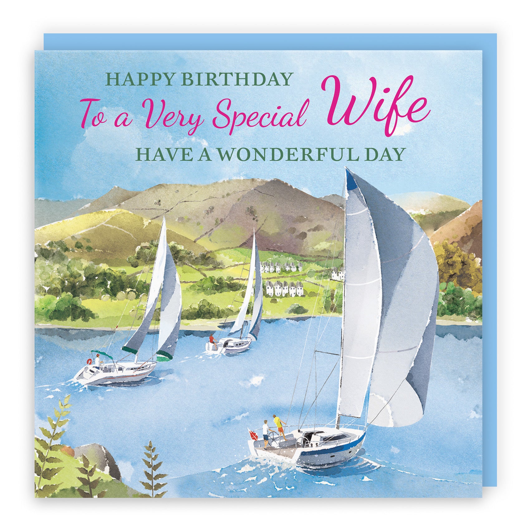 Wife Birthday Card Sailing Boats Milo's Gallery - Default Title (RT07312)