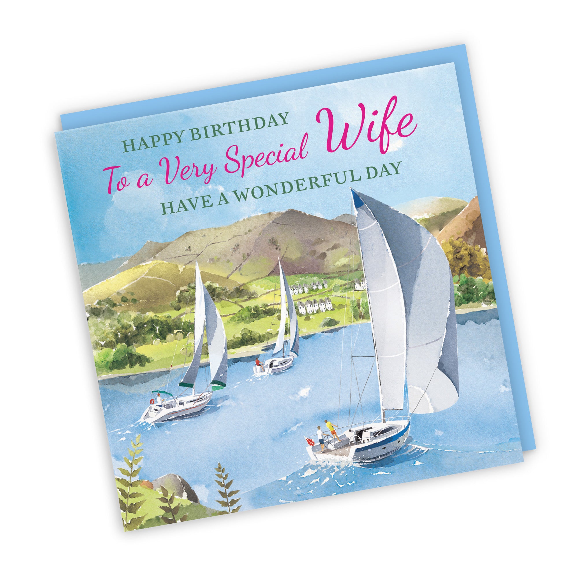 Wife Birthday Card Sailing Boats Milo's Gallery - Default Title (RT07312)