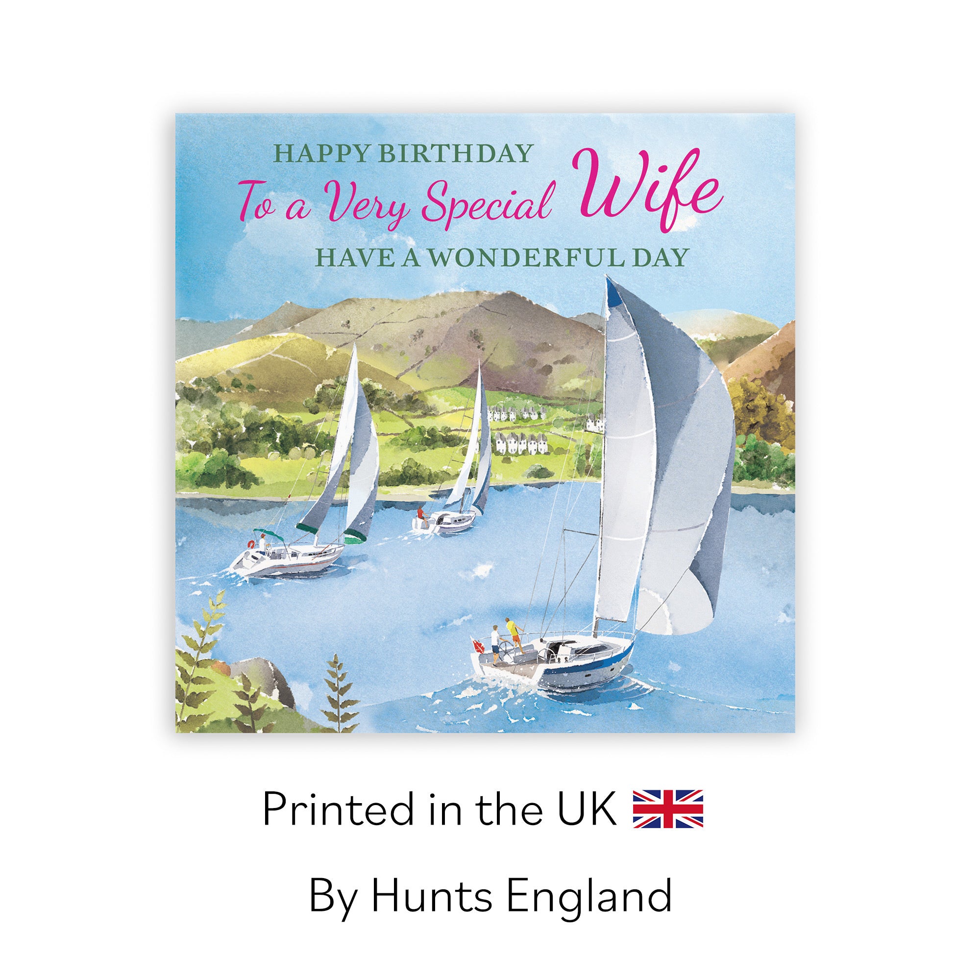 Wife Birthday Card Sailing Boats Milo's Gallery - Default Title (RT07312)
