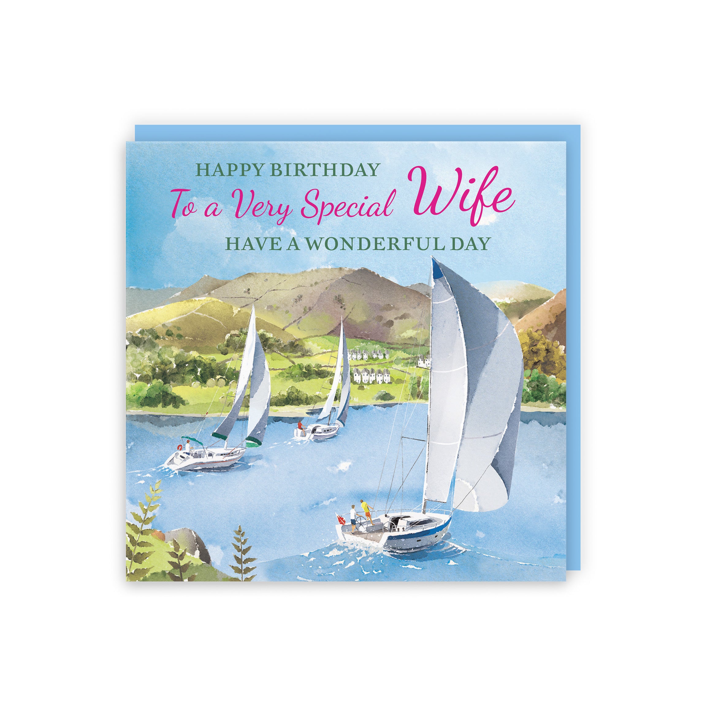 Wife Birthday Card Sailing Boats Milo's Gallery - Default Title (RT07312)