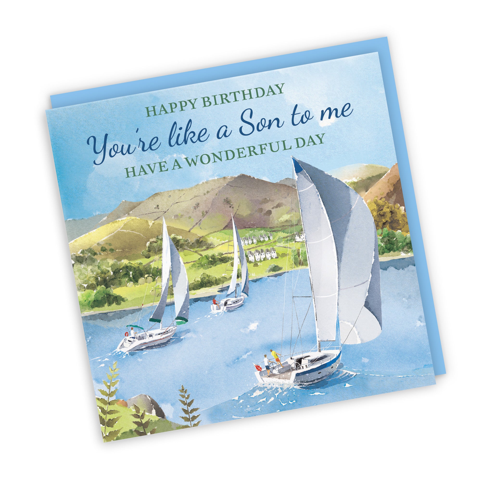 Like A Son To Me Birthday Card Sailing Boats Milo's Gallery - Default Title (RT07313)