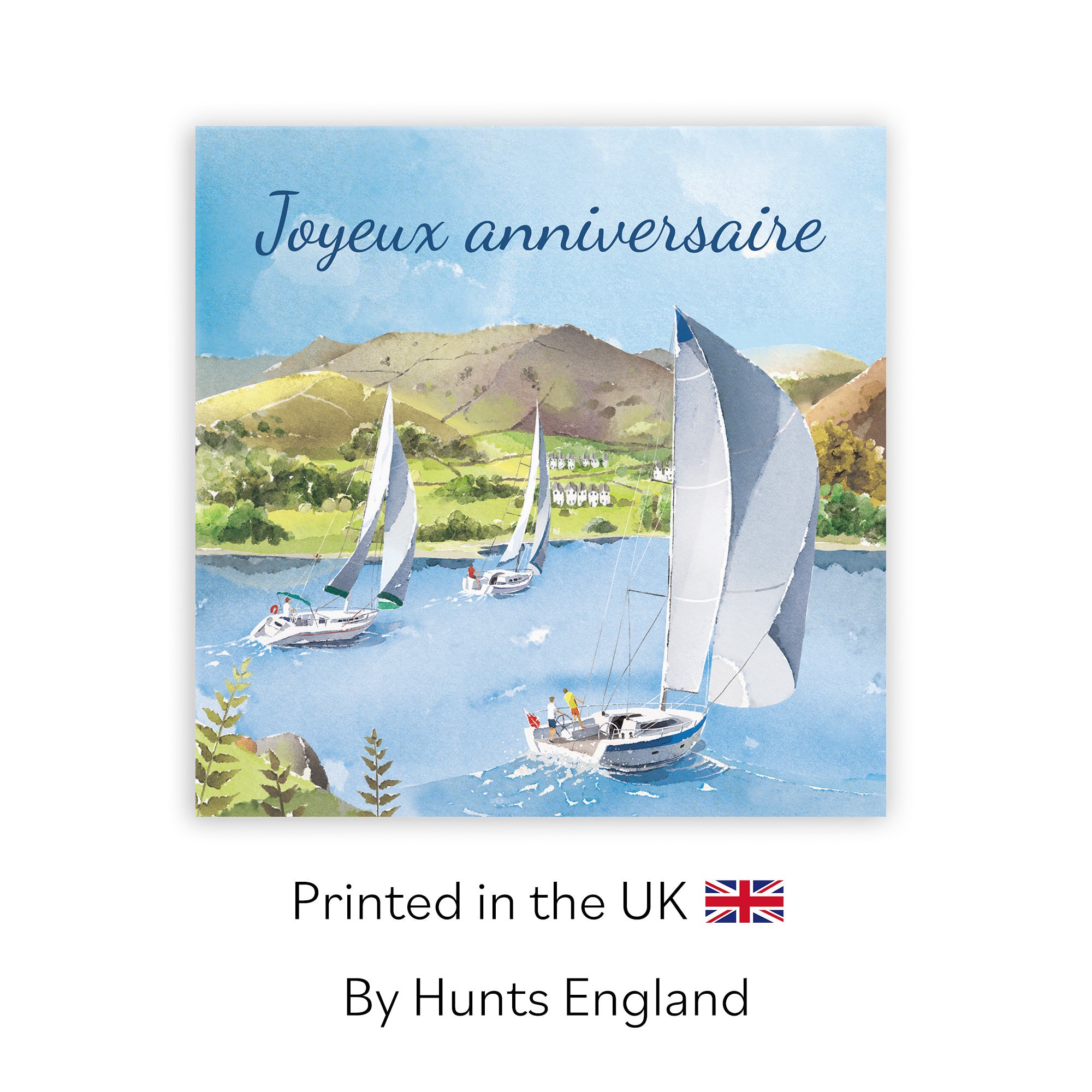 French Language Birthday Card Sailing Boats Milo's Gallery - Default Title (RT07315)