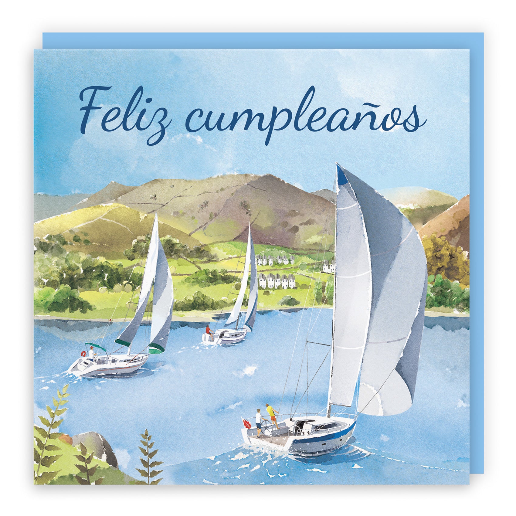Spanish Language Birthday Card Sailing Boats Milo's Gallery - Default Title (RT07316)