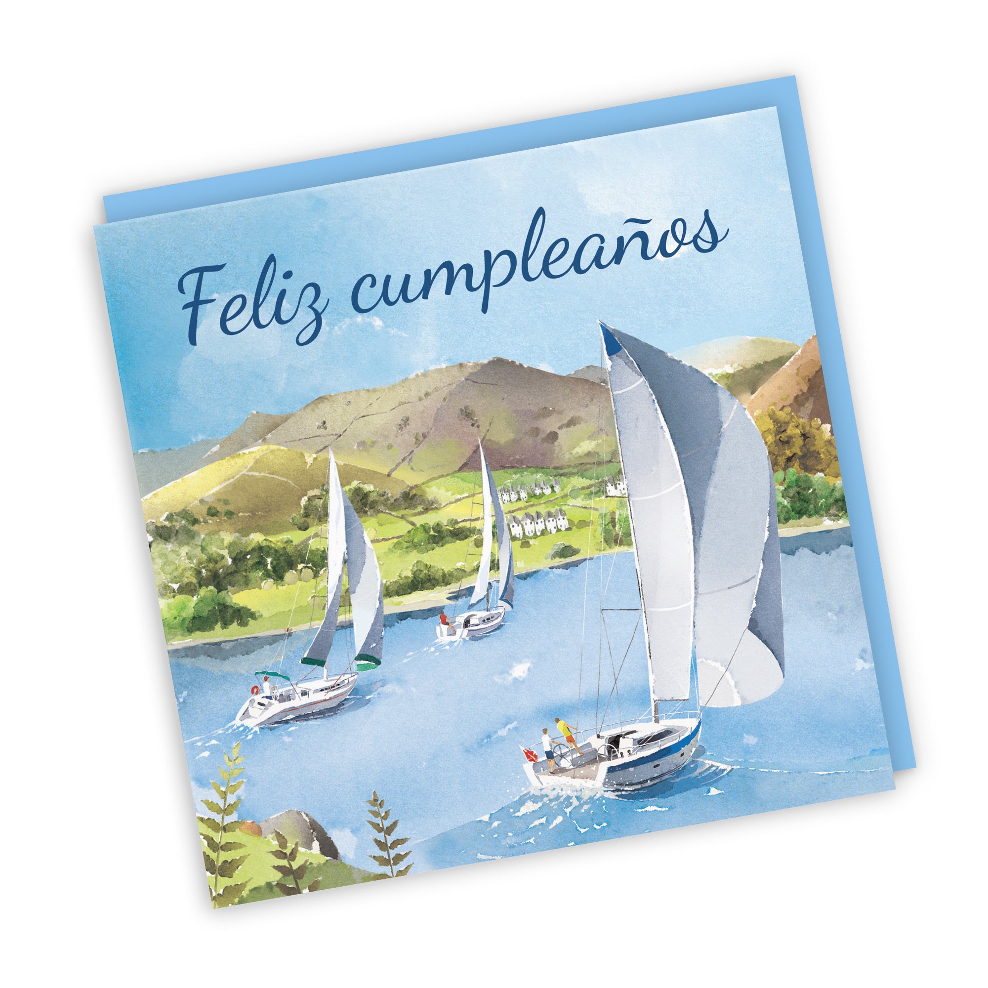 Spanish Language Birthday Card Sailing Boats Milo's Gallery - Default Title (RT07316)