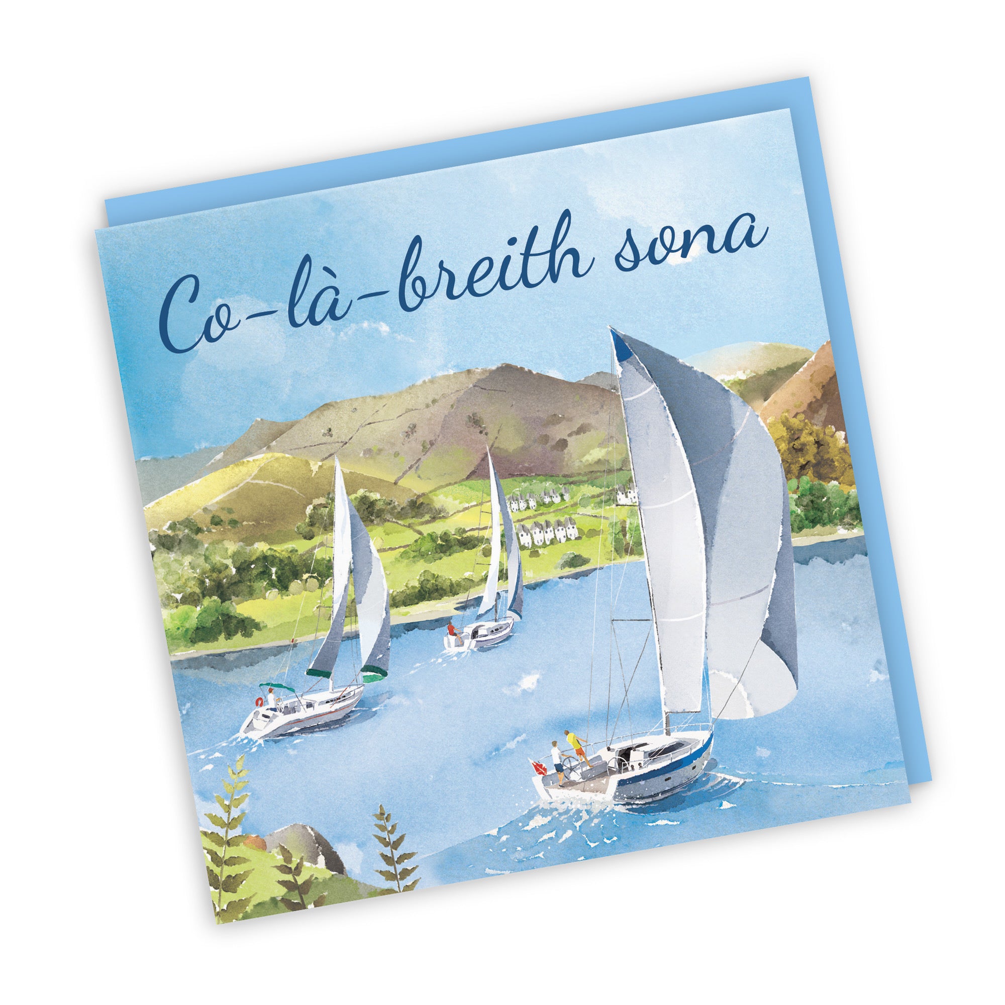 Scottish Language Birthday Card Sailing Boats Milo's Gallery - Default Title (RT07320)