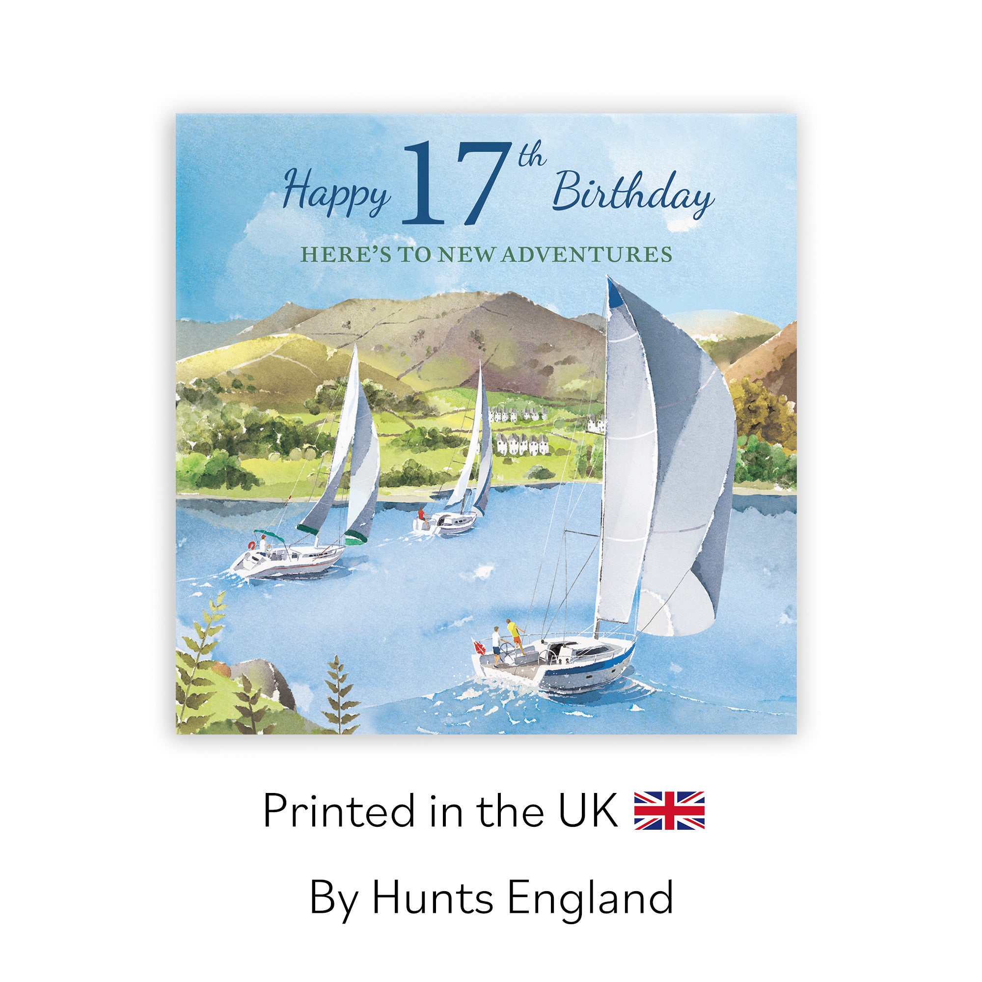 Boys 17th Birthday Card Sailing Boats Milo's Gallery - Default Title (RT07322)