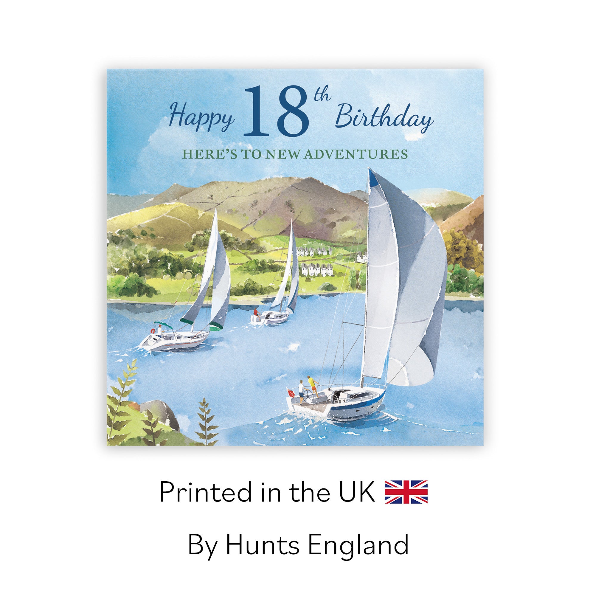 18th Birthday Card Sailing Boats Milo's Gallery - Default Title (RT07323)