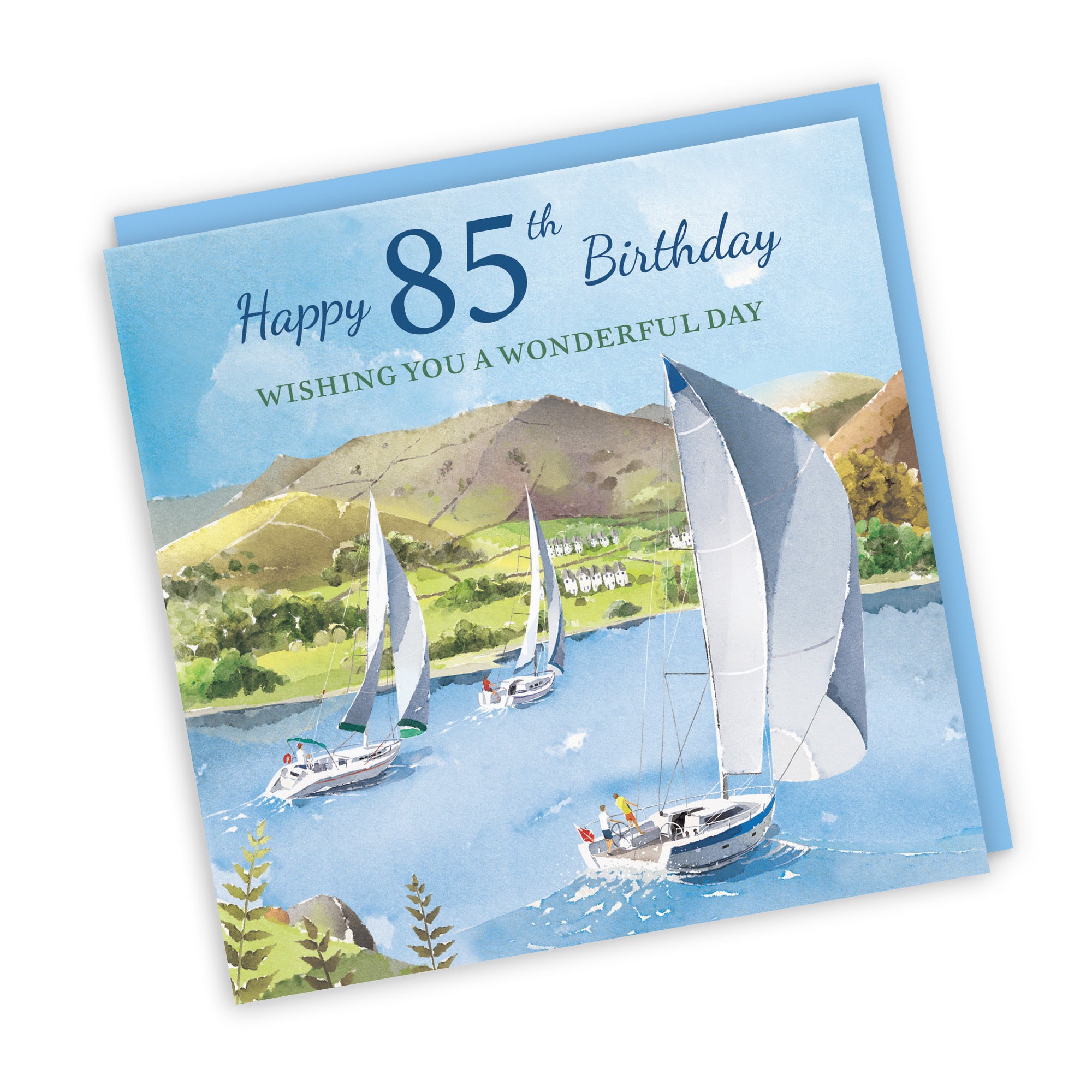 85th Birthday Card Sailing Boats Milo's Gallery - Default Title (RT07338)