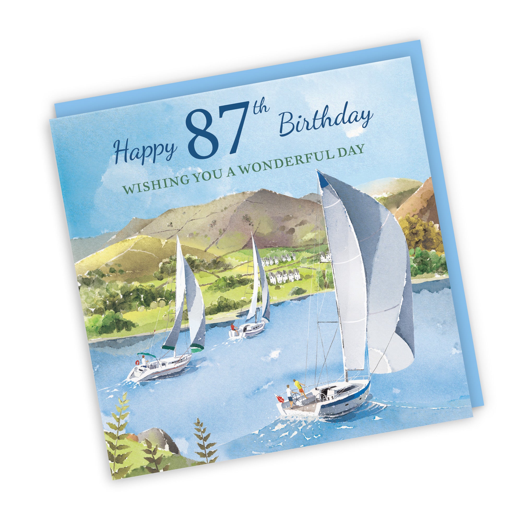 87th Birthday Card Sailing Boats Milo's Gallery - Default Title (RT07340)