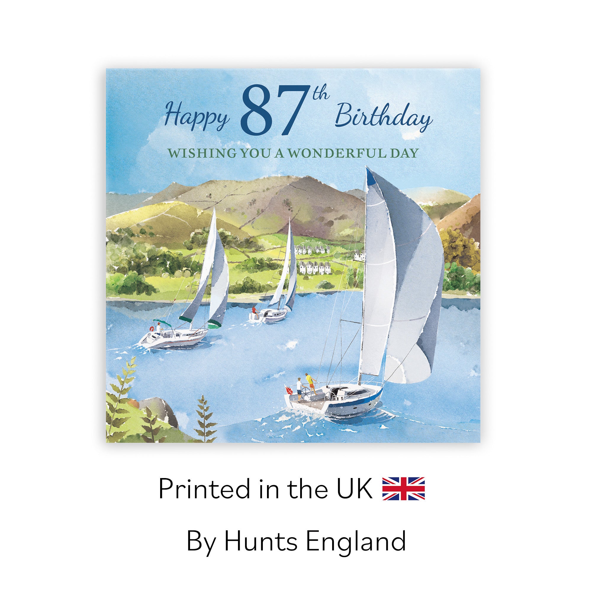 87th Birthday Card Sailing Boats Milo's Gallery - Default Title (RT07340)