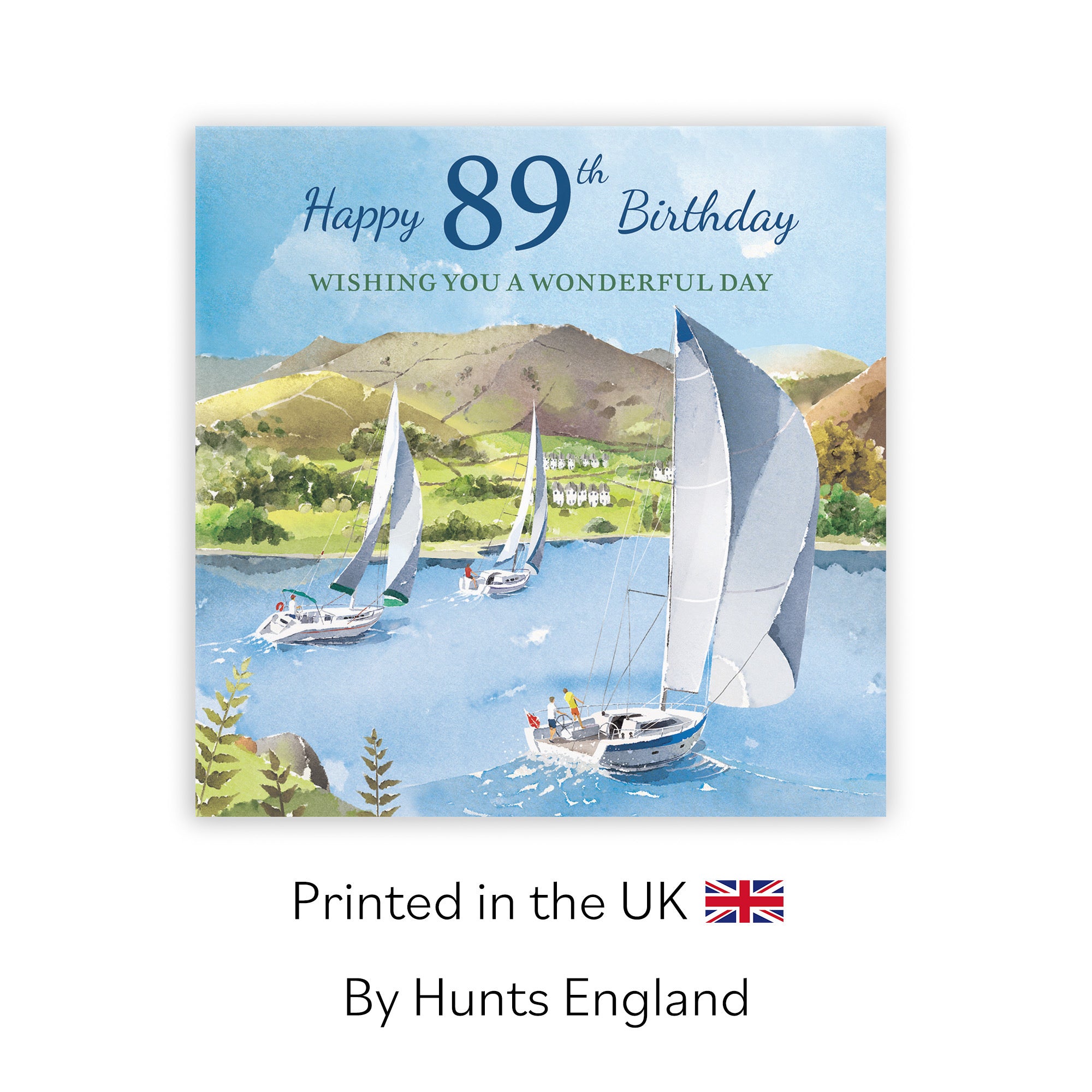 89th Birthday Card Sailing Boats Milo's Gallery - Default Title (RT07342)