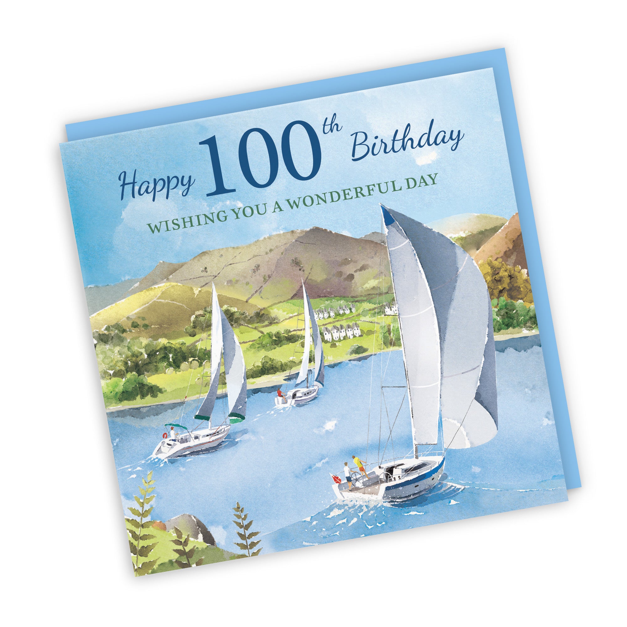 100th Birthday Card Sailing Boats Milo's Gallery - Default Title (RT07353)