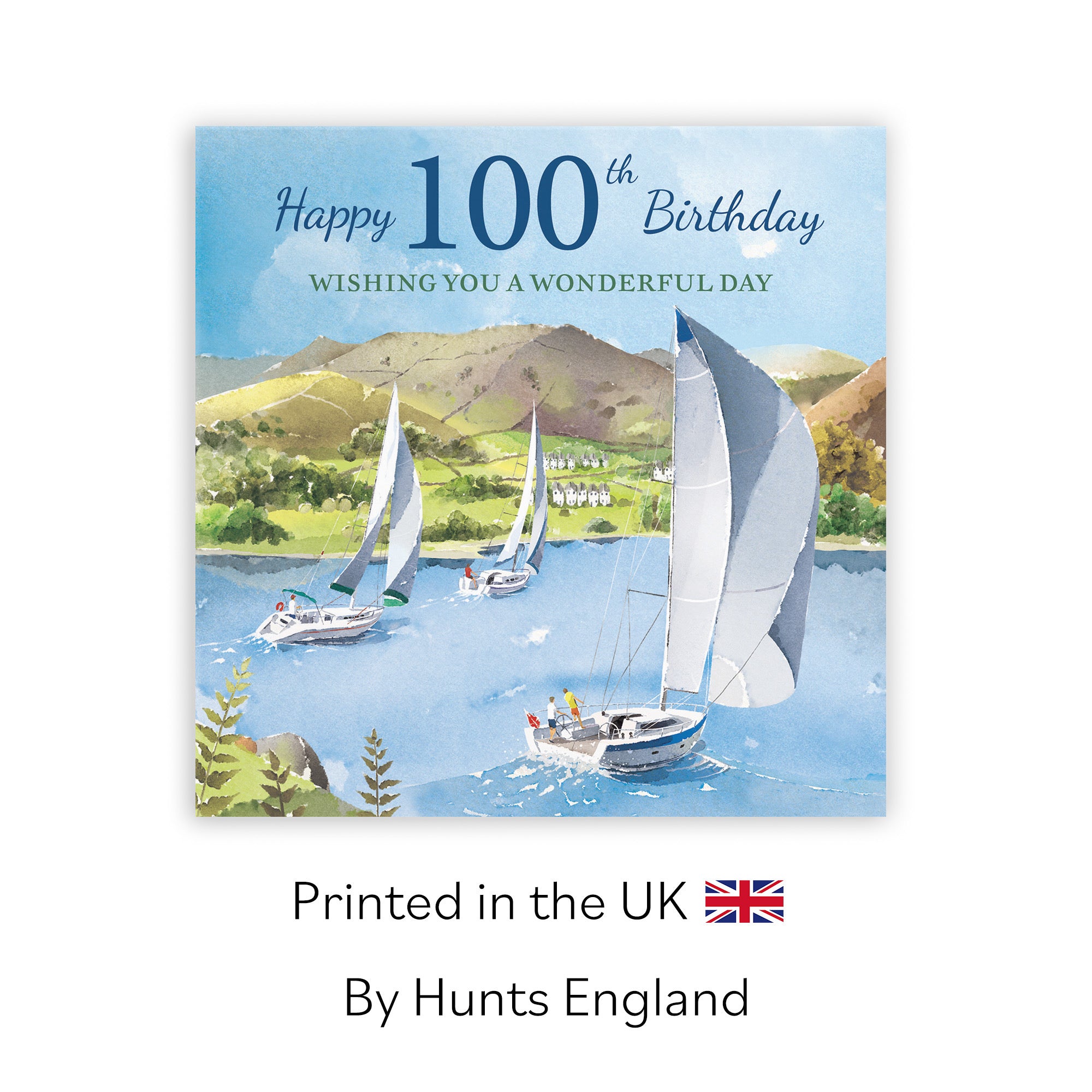 100th Birthday Card Sailing Boats Milo's Gallery - Default Title (RT07353)