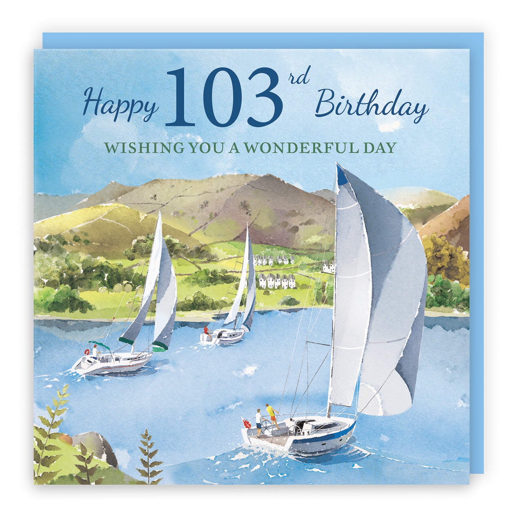 103rd Birthday Card Sailing Boats Milo's Gallery - Default Title (RT07356)