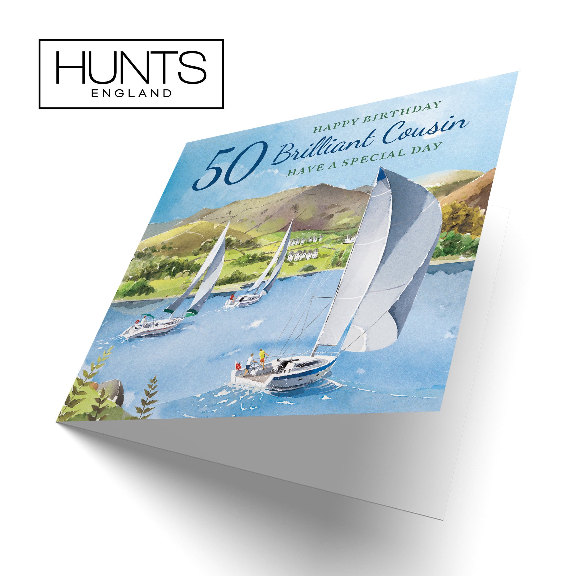 50th Cousin Birthday Card Sailing Boats Milo's Gallery - Default Title (RT07372)