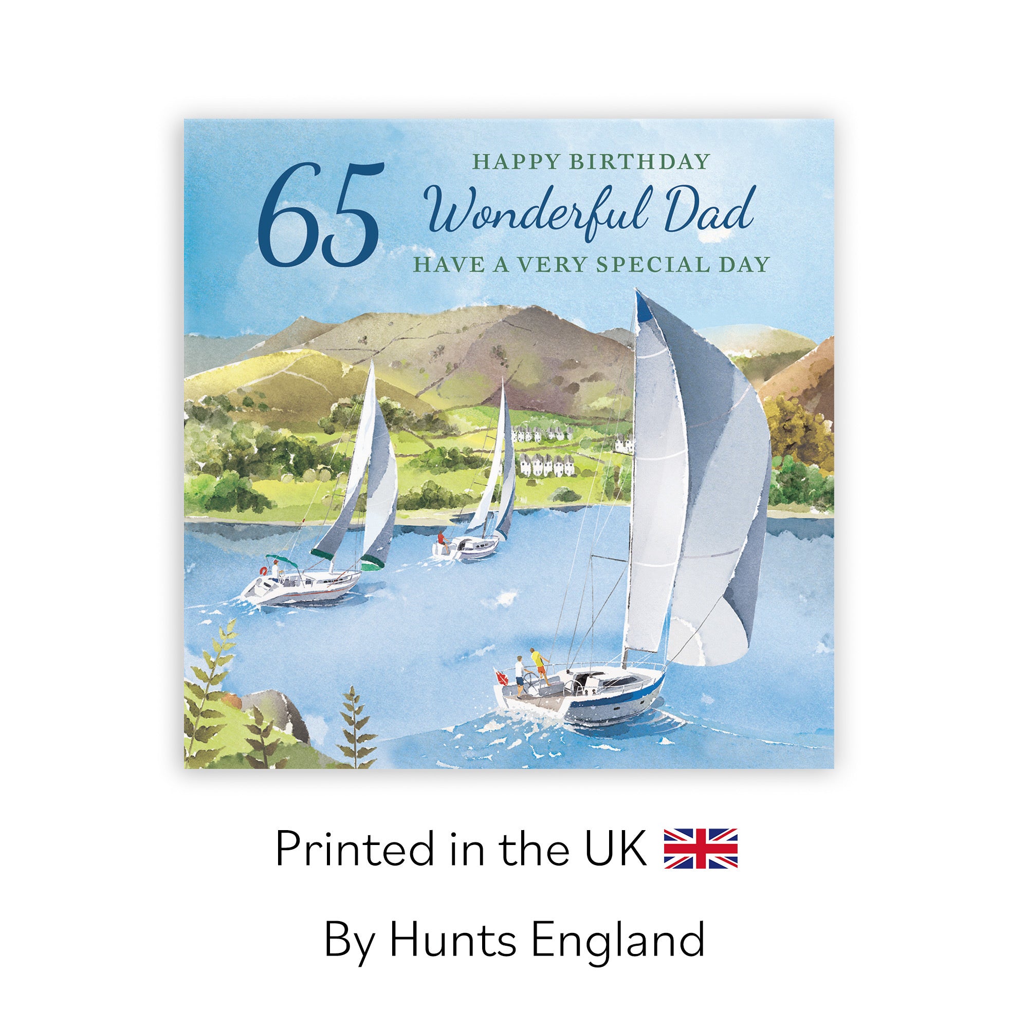 65th Dad Birthday Card Sailing Boats Milo's Gallery - Default Title (RT07379)