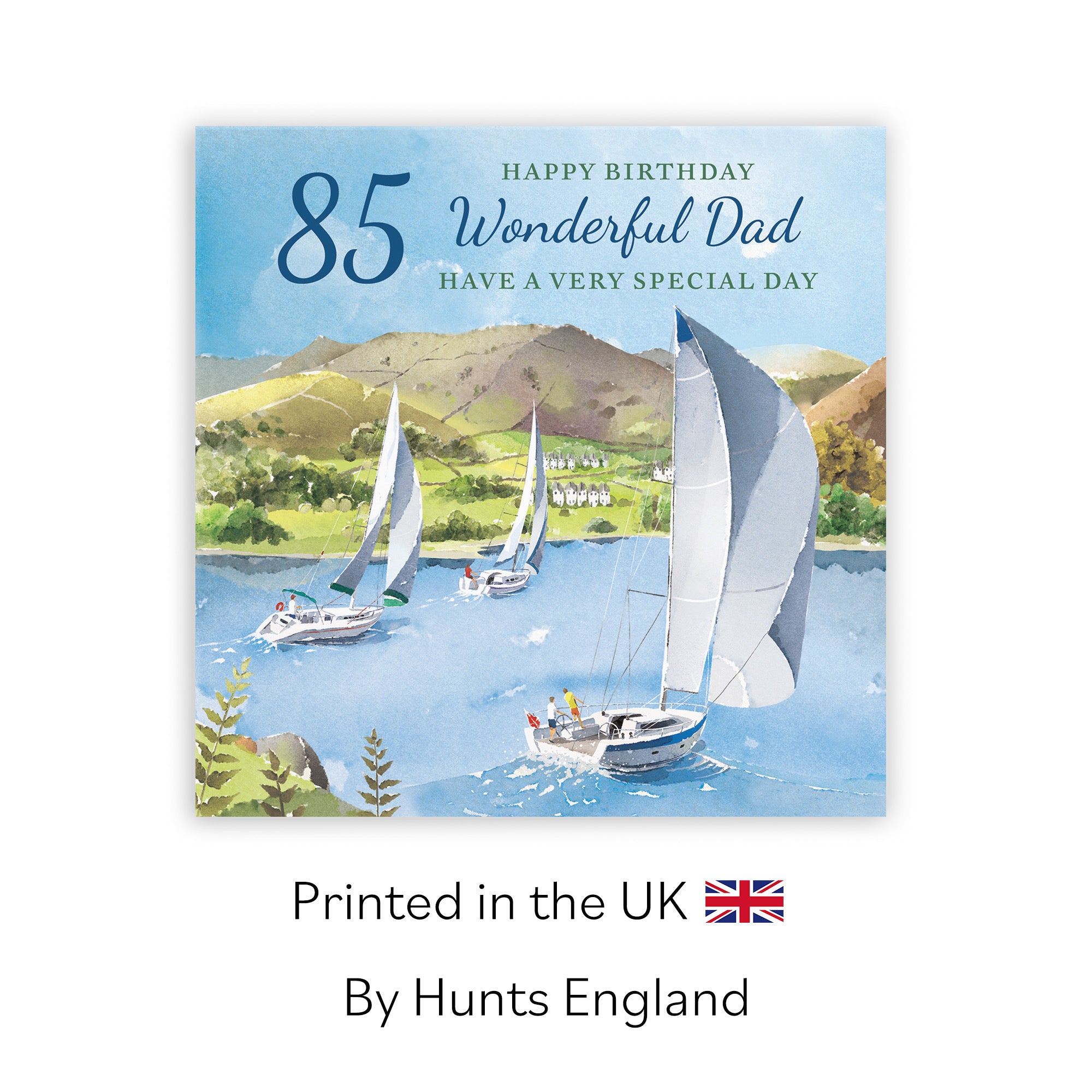 85th Dad Birthday Card Sailing Boats Milo's Gallery - Default Title (RT07383)