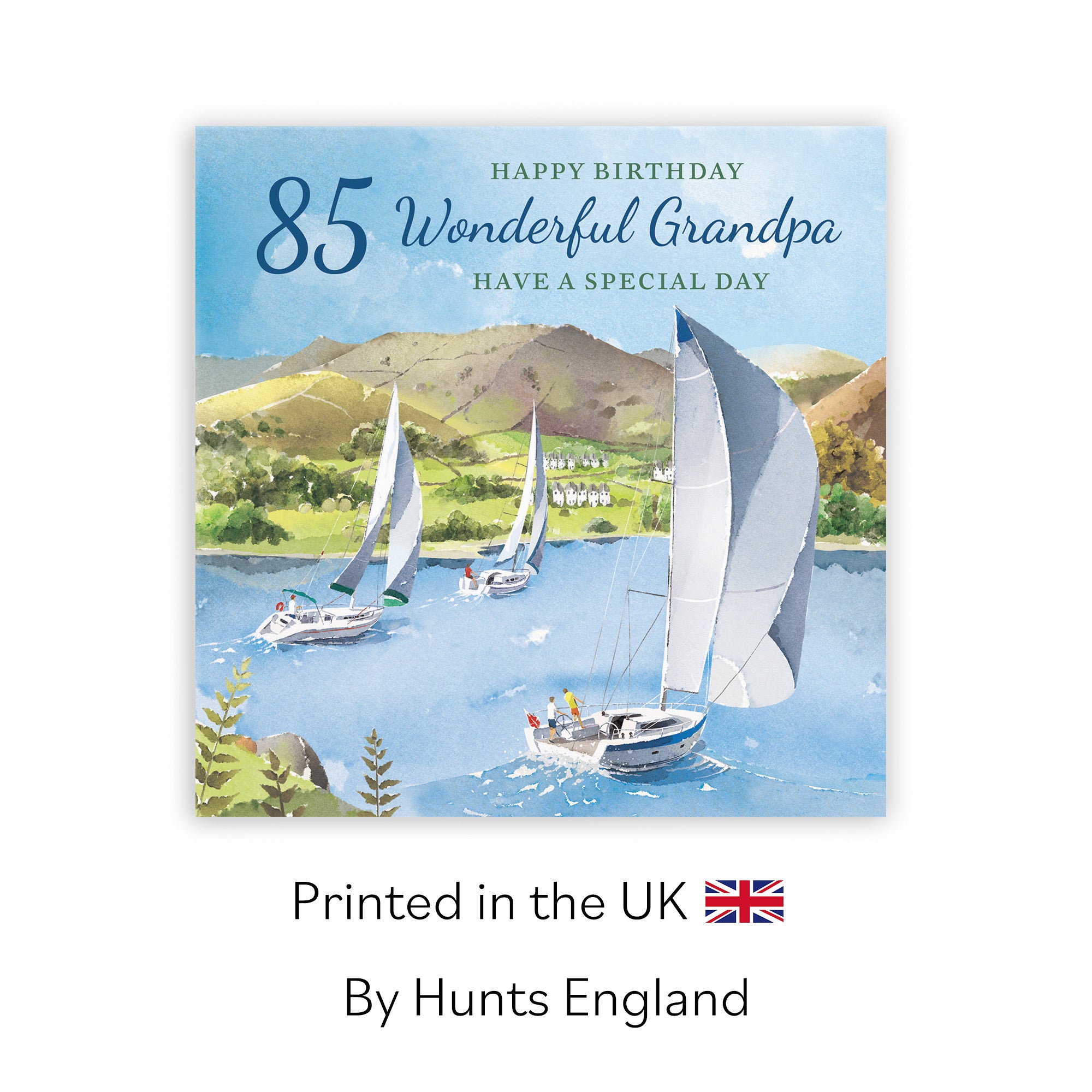 85th Grandpa Birthday Card Sailing Boats Milo's Gallery - Default Title (RT07413)