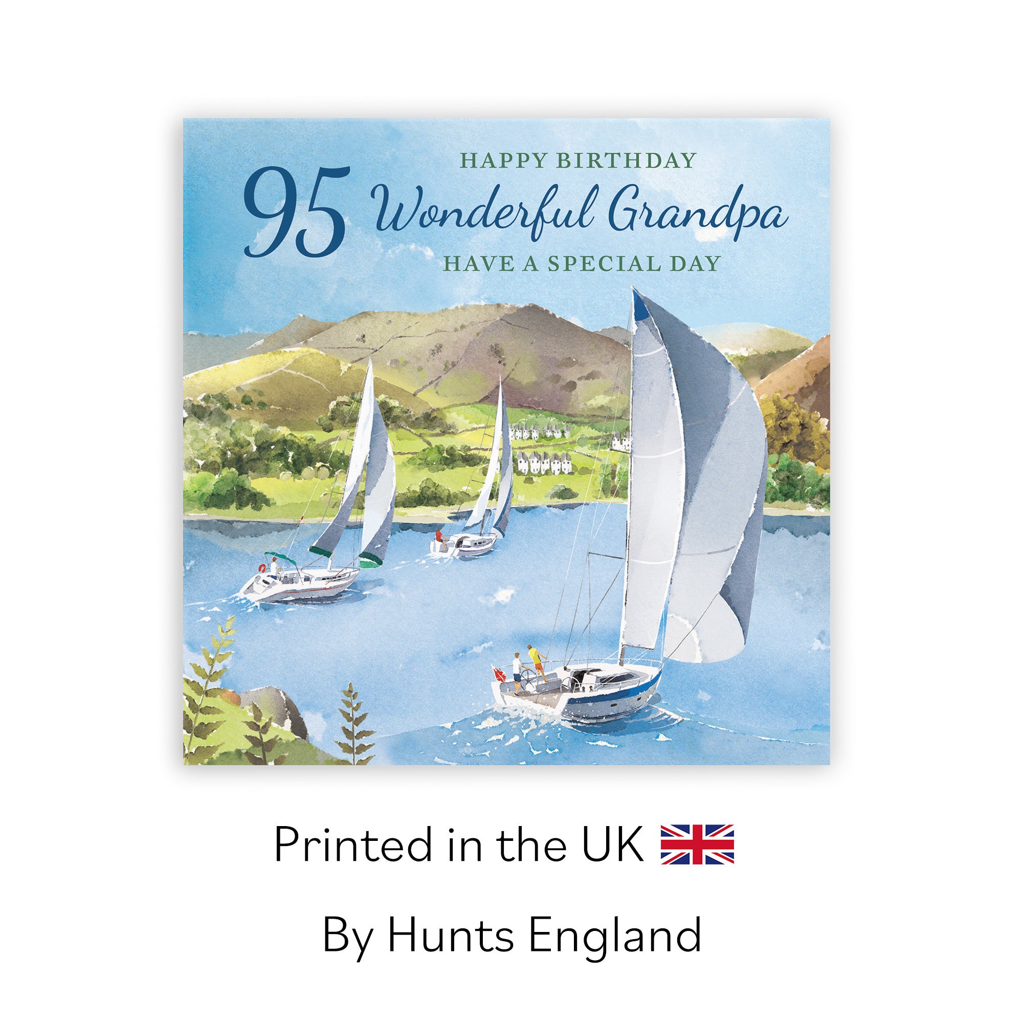 95th Grandpa Birthday Card Sailing Boats Milo's Gallery - Default Title (RT07415)
