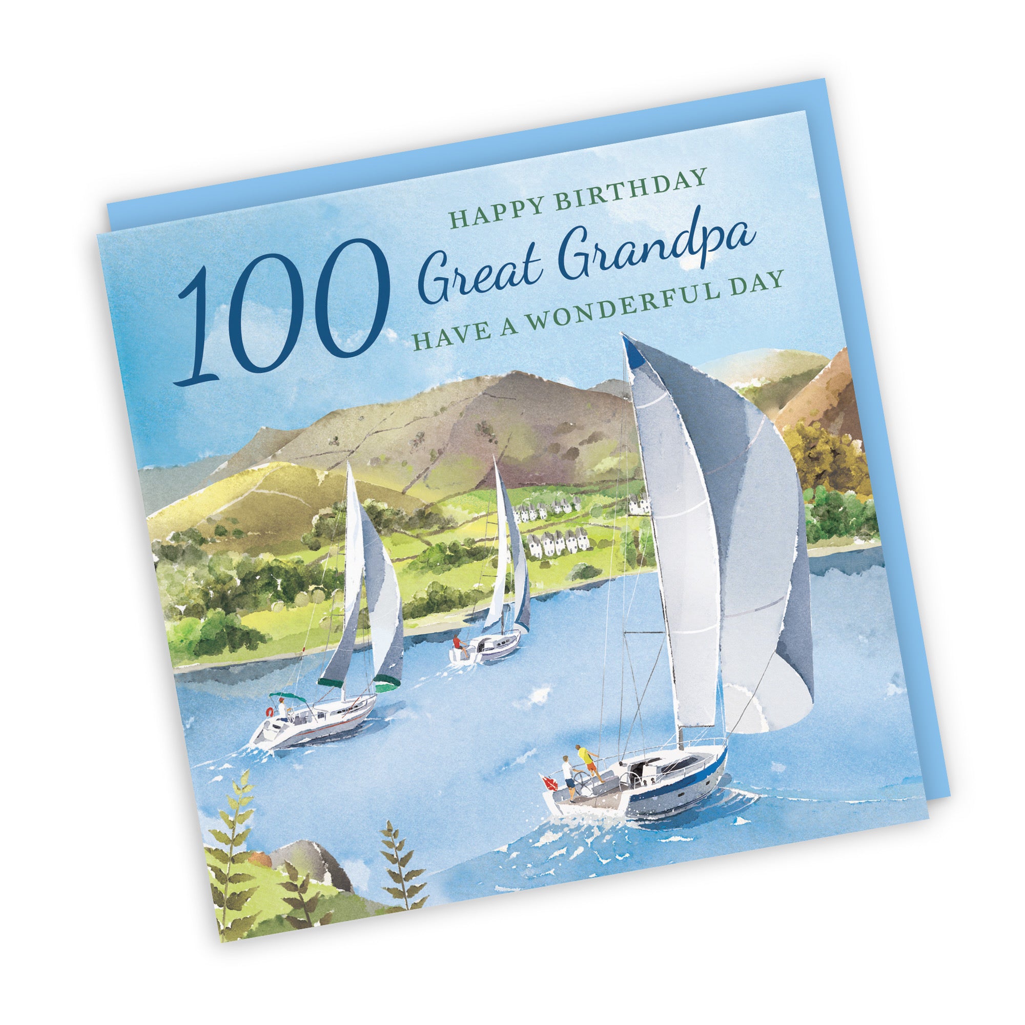 100th Great Grandpa Birthday Card Sailing Boats Milo's Gallery - Default Title (RT07424)