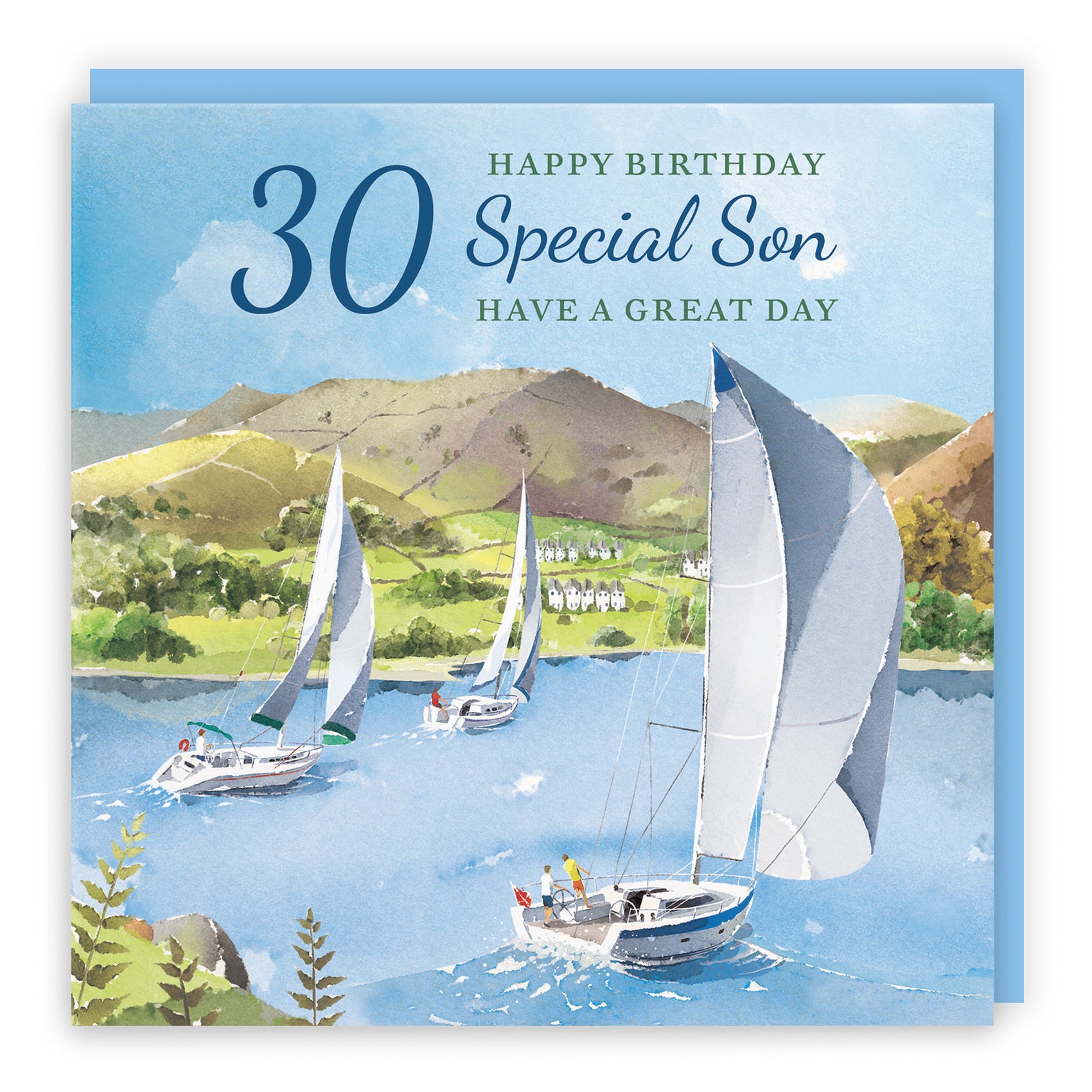 30th Son Birthday Card Sailing Boats Milo's Gallery - Default Title (RT07440)