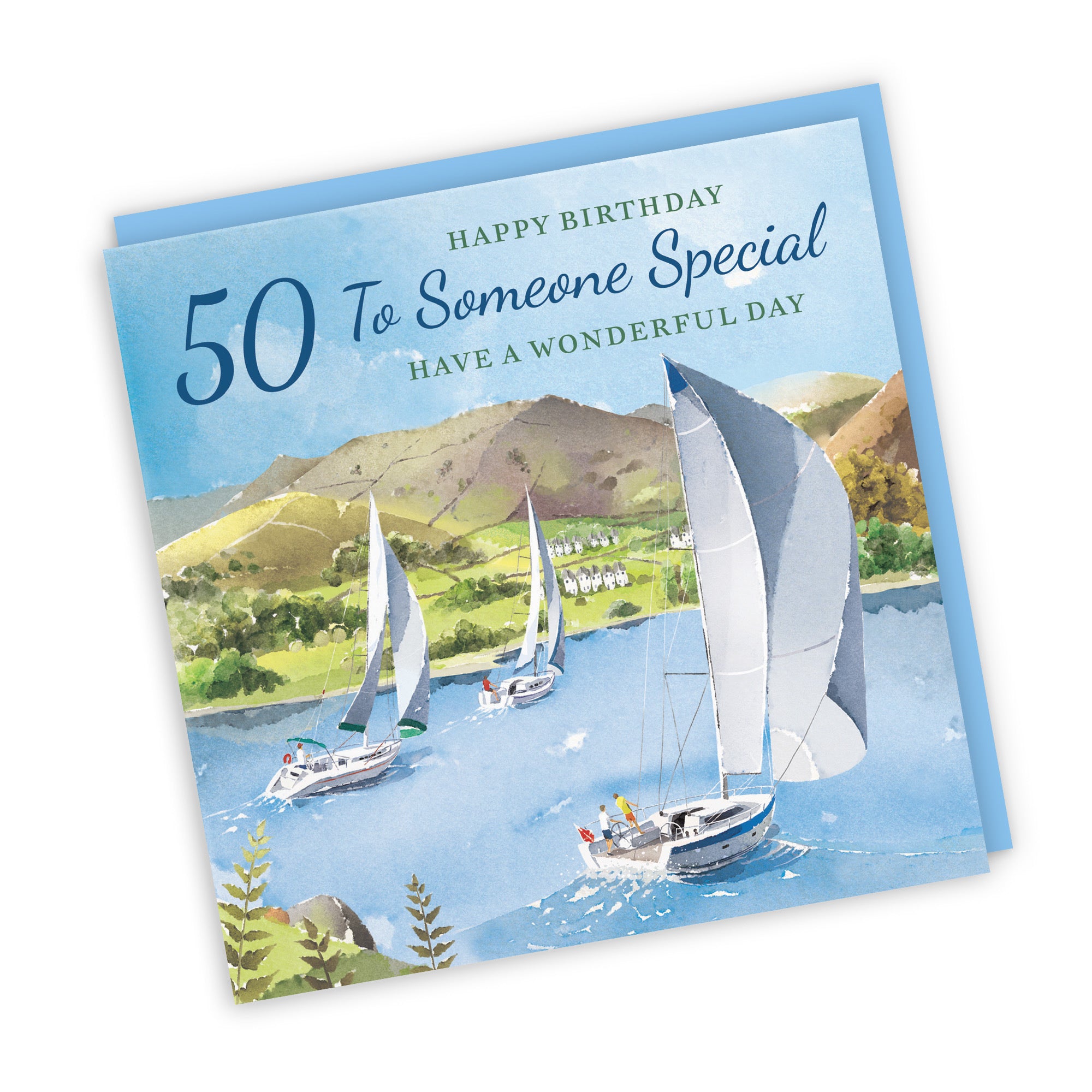 50th Someone Special Birthday Card Sailing Boats Milo's Gallery - Default Title (RT07447)