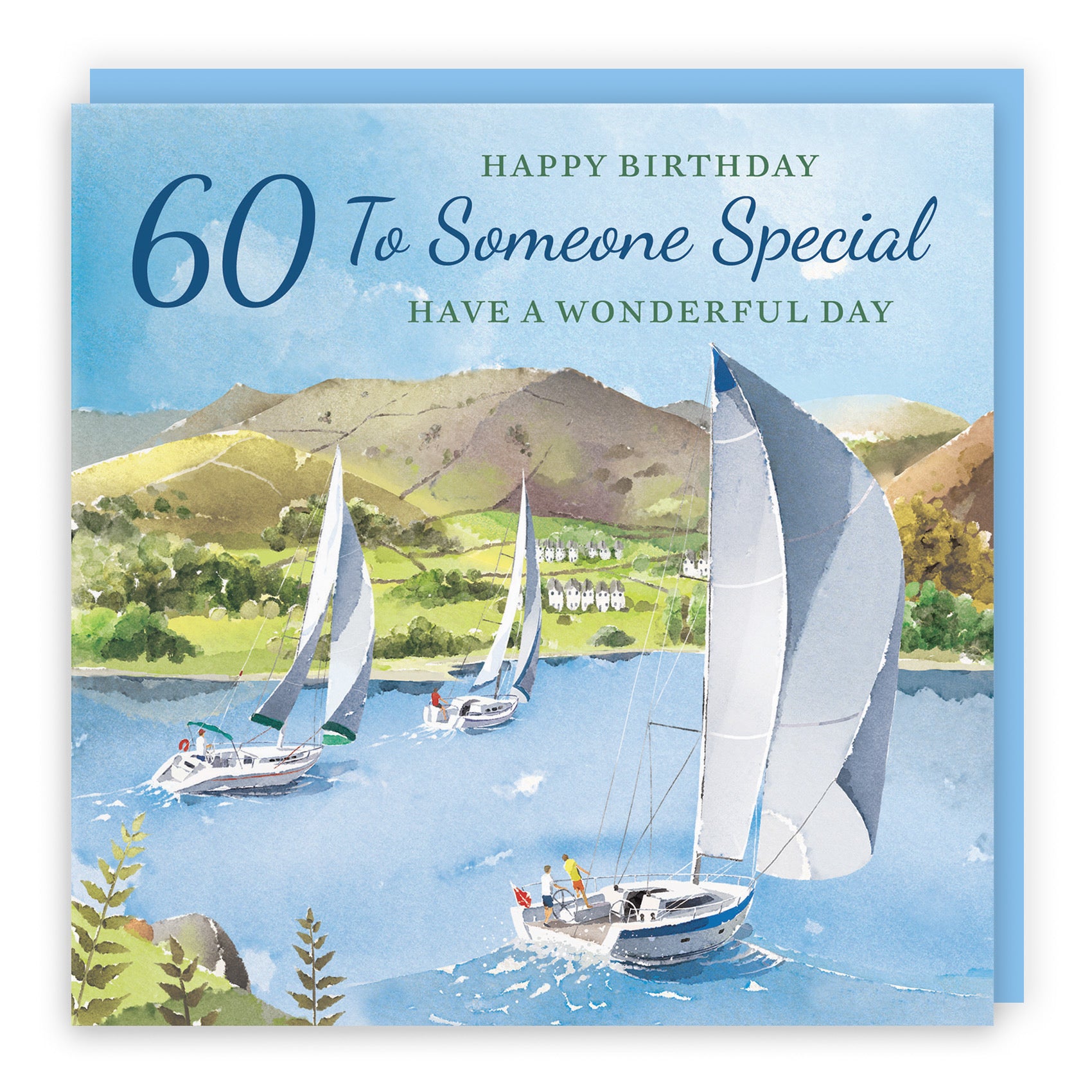 60th Someone Special Birthday Card Sailing Boats Milo's Gallery - Default Title (RT07448)