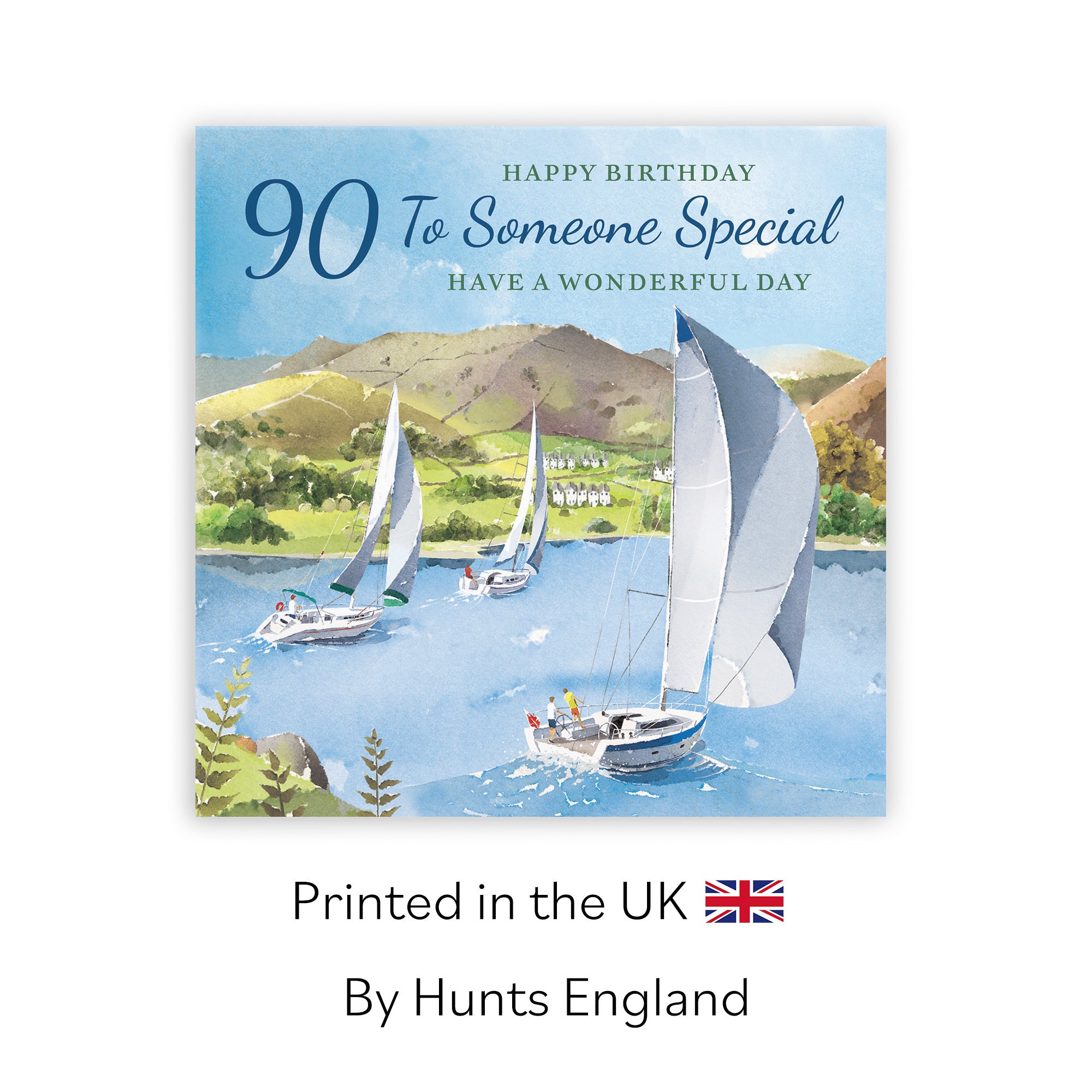 90th Someone Special Birthday Card Sailing Boats Milo's Gallery - Default Title (RT07451)