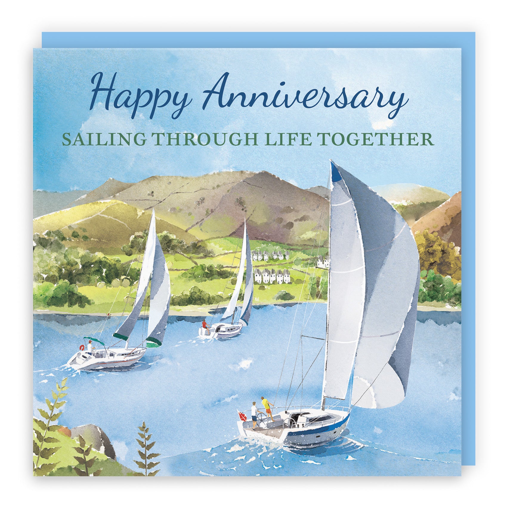 Anniversary Card Sailing Boats Milo's Gallery - Default Title (RT07462)