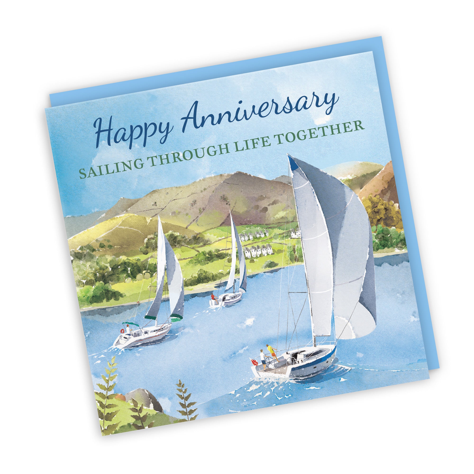Anniversary Card Sailing Boats Milo's Gallery - Default Title (RT07462)
