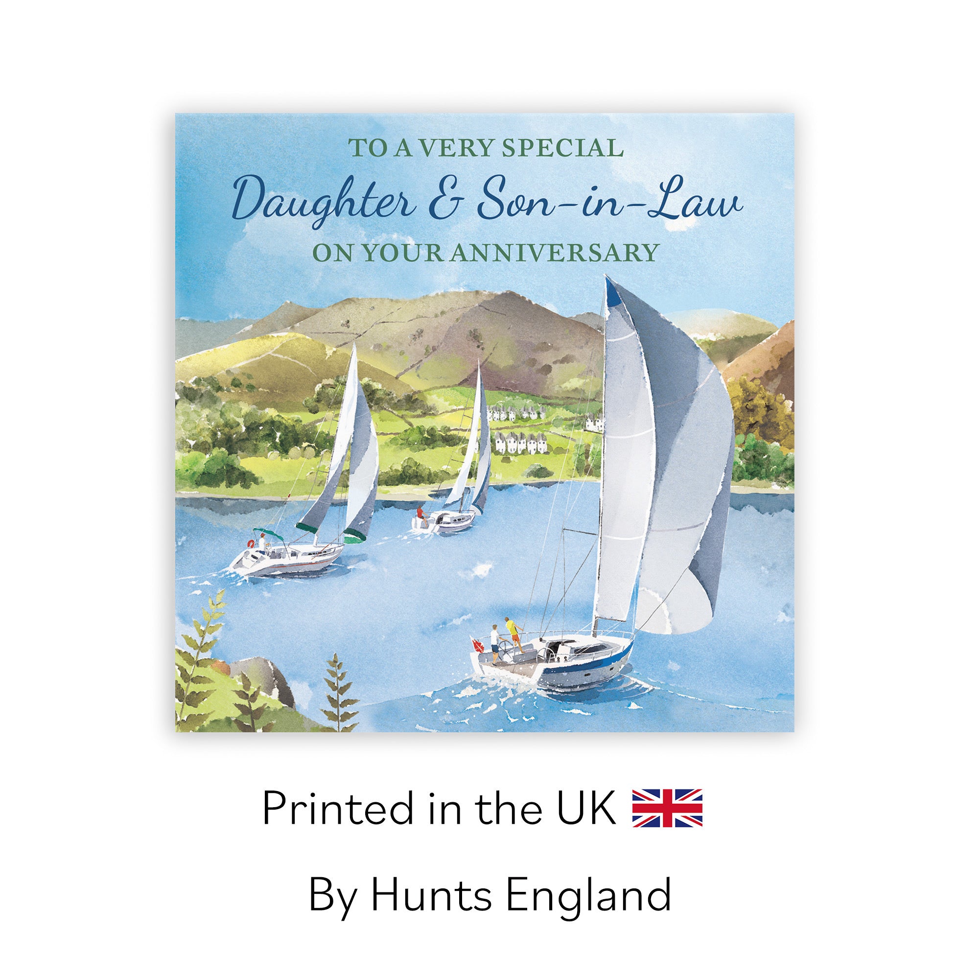 Daughter And Son-in-Law Anniversary Card Sailing Boats Milo's Gallery - Default Title (RT07463)
