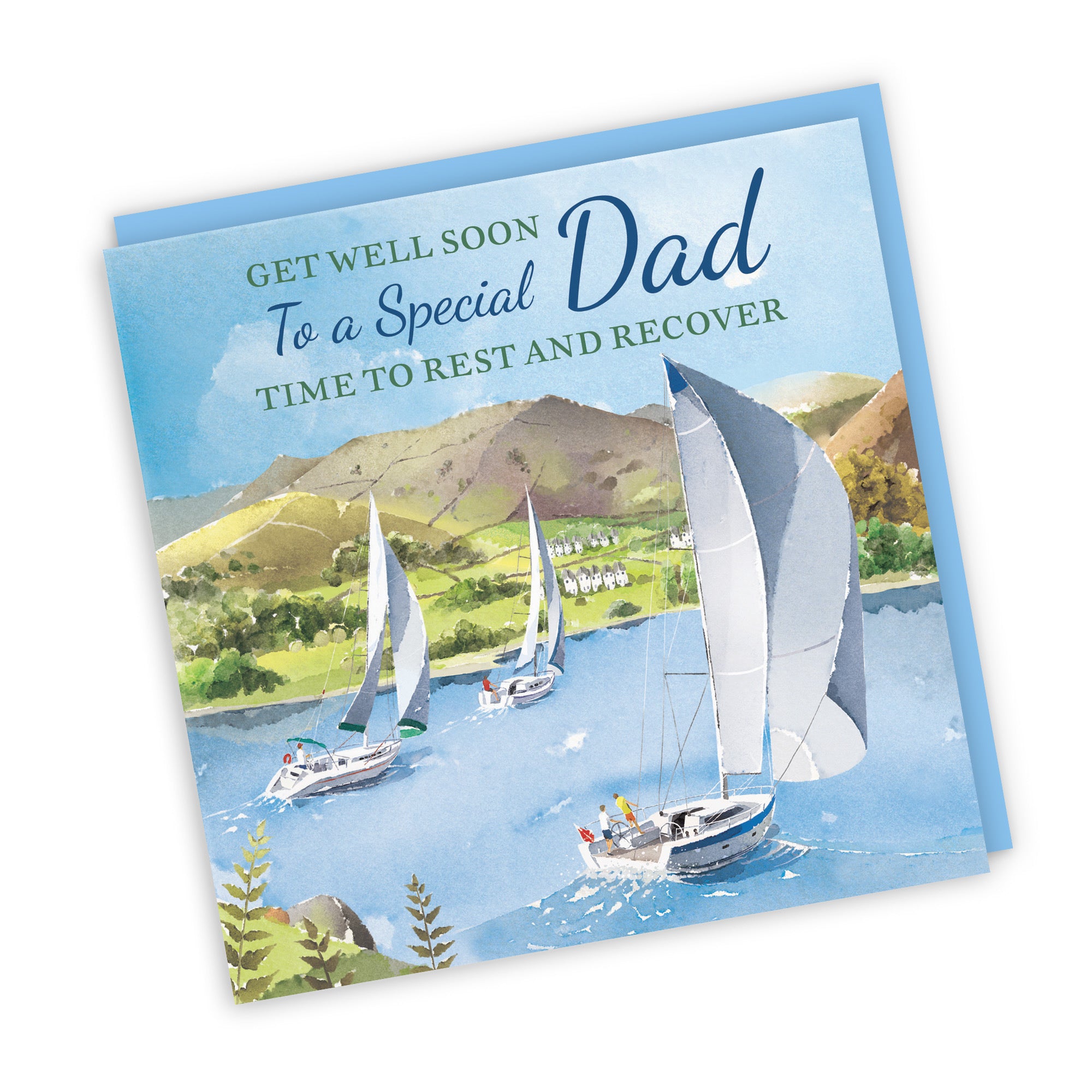 Dad Get Well Card Sailing Boats Milo's Gallery - Default Title (RT07470)
